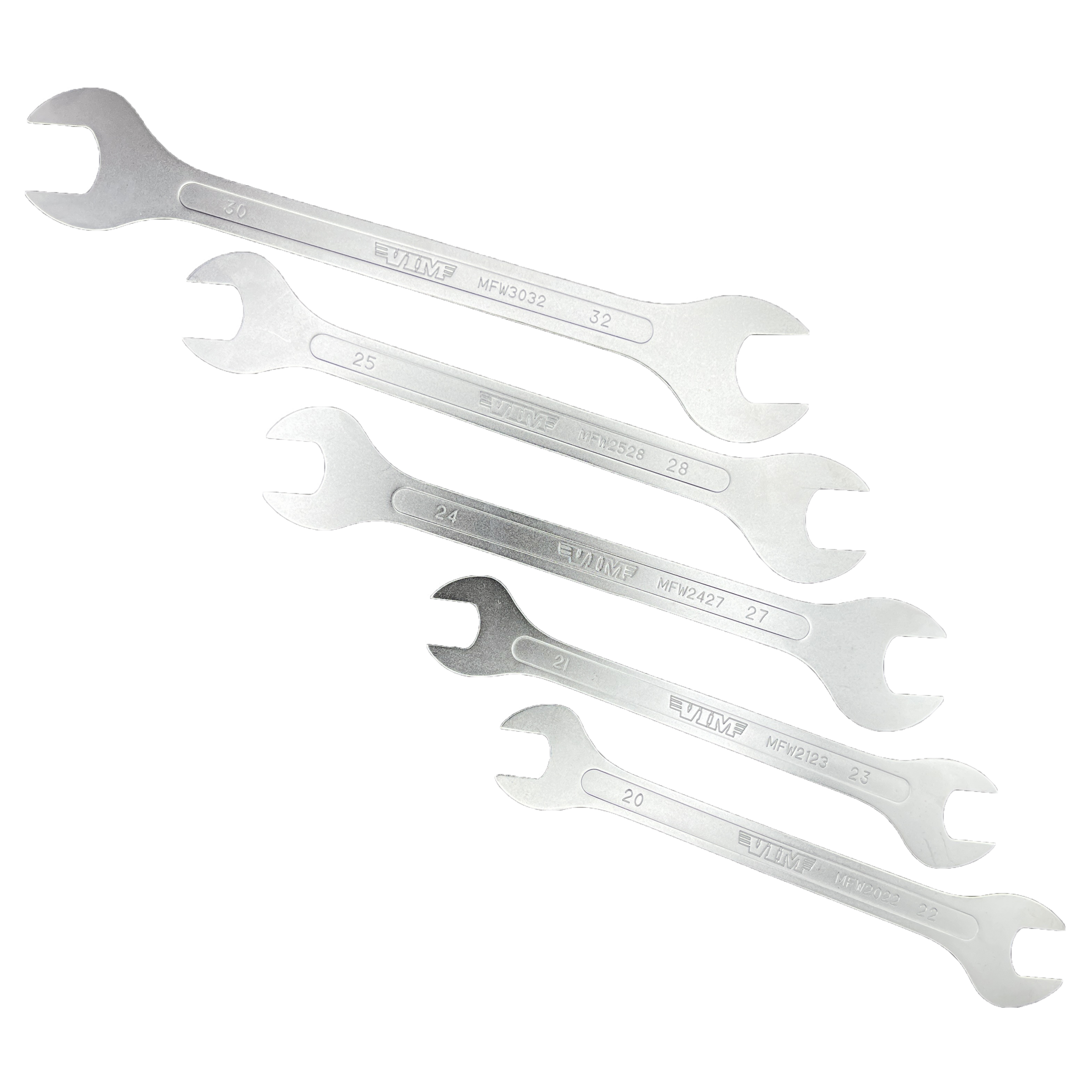 VIM Tools - 5 Pc. Large Flat Wrench Set – Metric