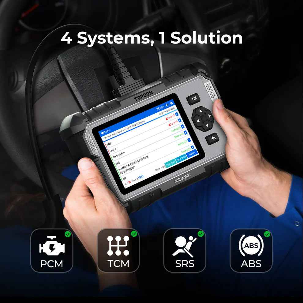 TOPDON 5" Scan Tool - PCM/TCM/ABS/SRS Lifetime Updates 3 Ser Func