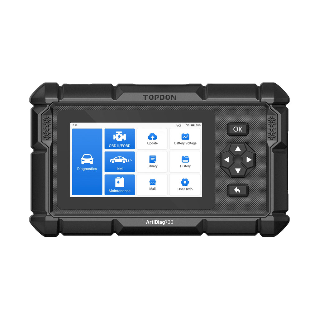 TOPDON 5" Scan Tool - All Systems Scan, 15 Service Functions