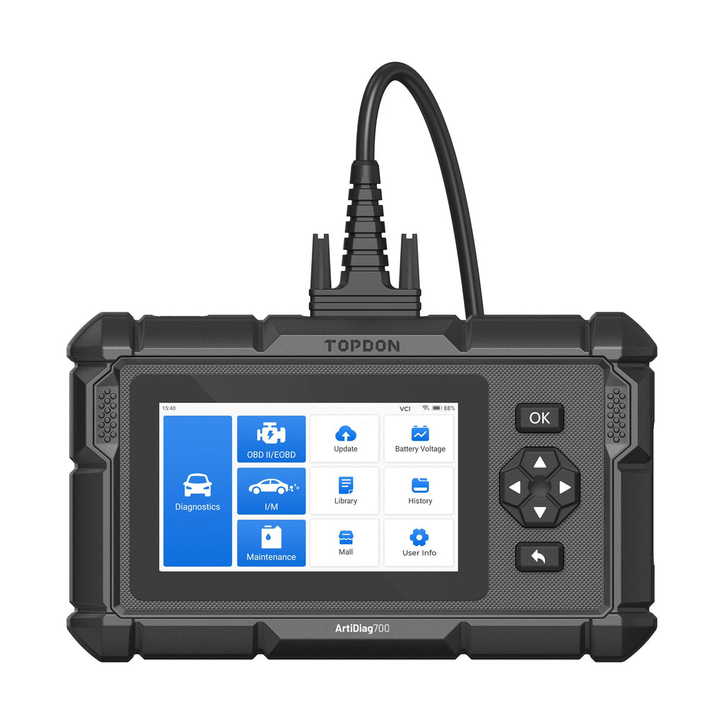 TOPDON 5" Scan Tool - All Systems Scan, 15 Service Functions