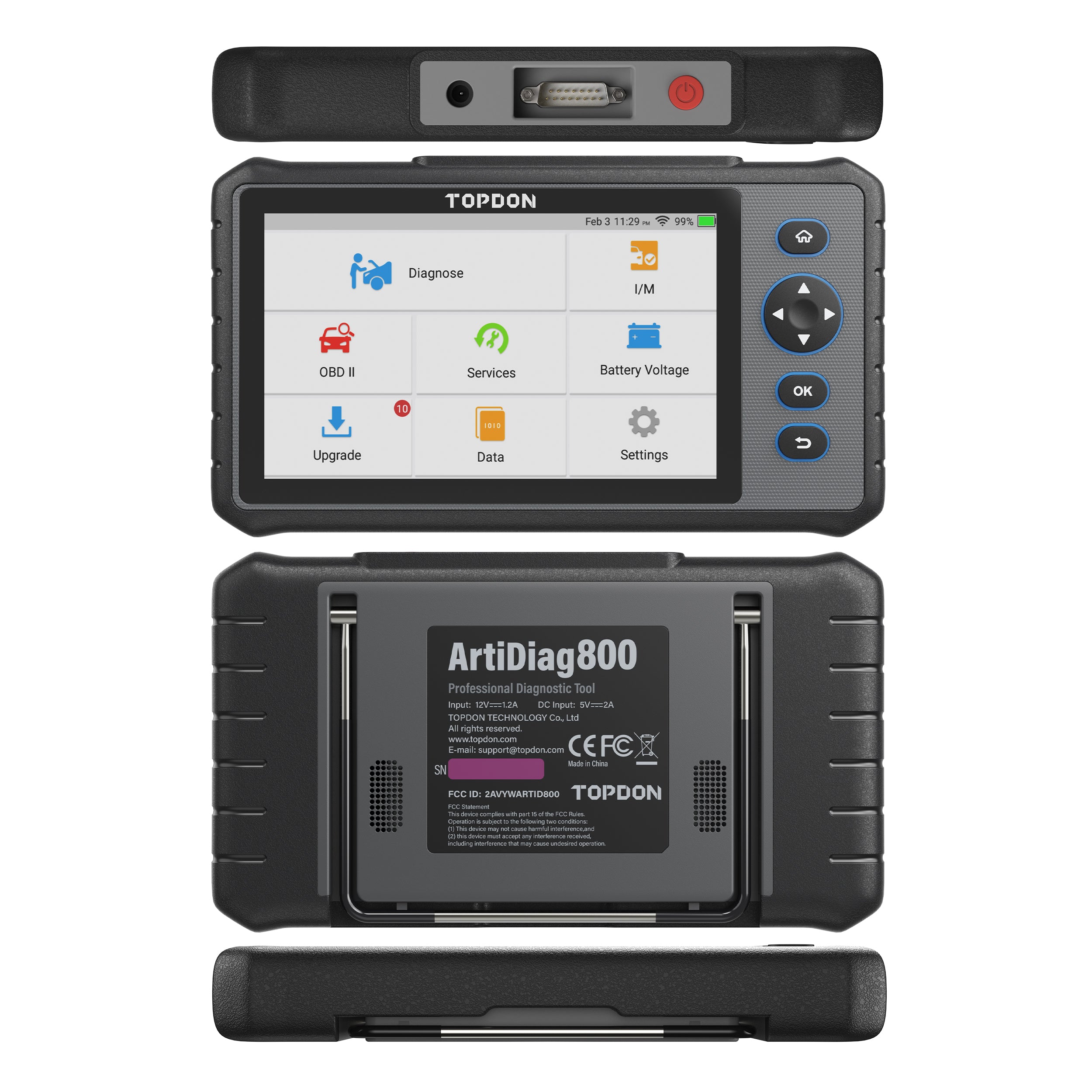 TOPDON Scan Tool 7" Tablet w/28 Service Functions