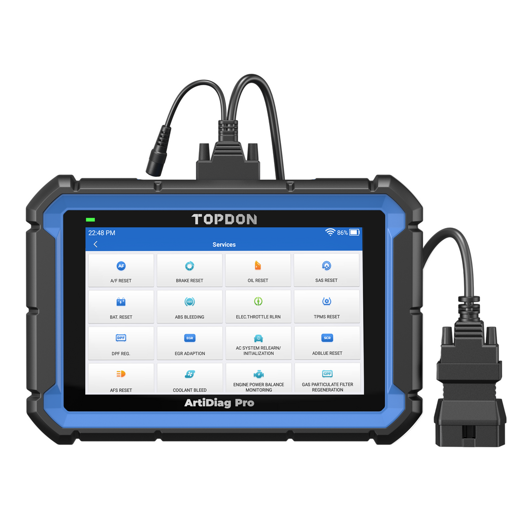 TOPDON 7" Scan Tool w/Service Functions & Bi-Directional Controls