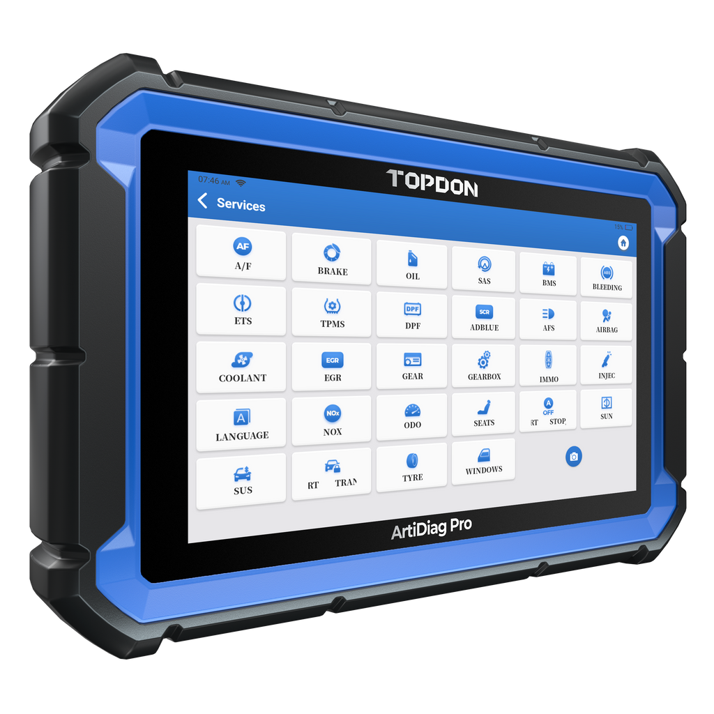 TOPDON 7" Scan Tool w/Service Functions & Bi-Directional Controls