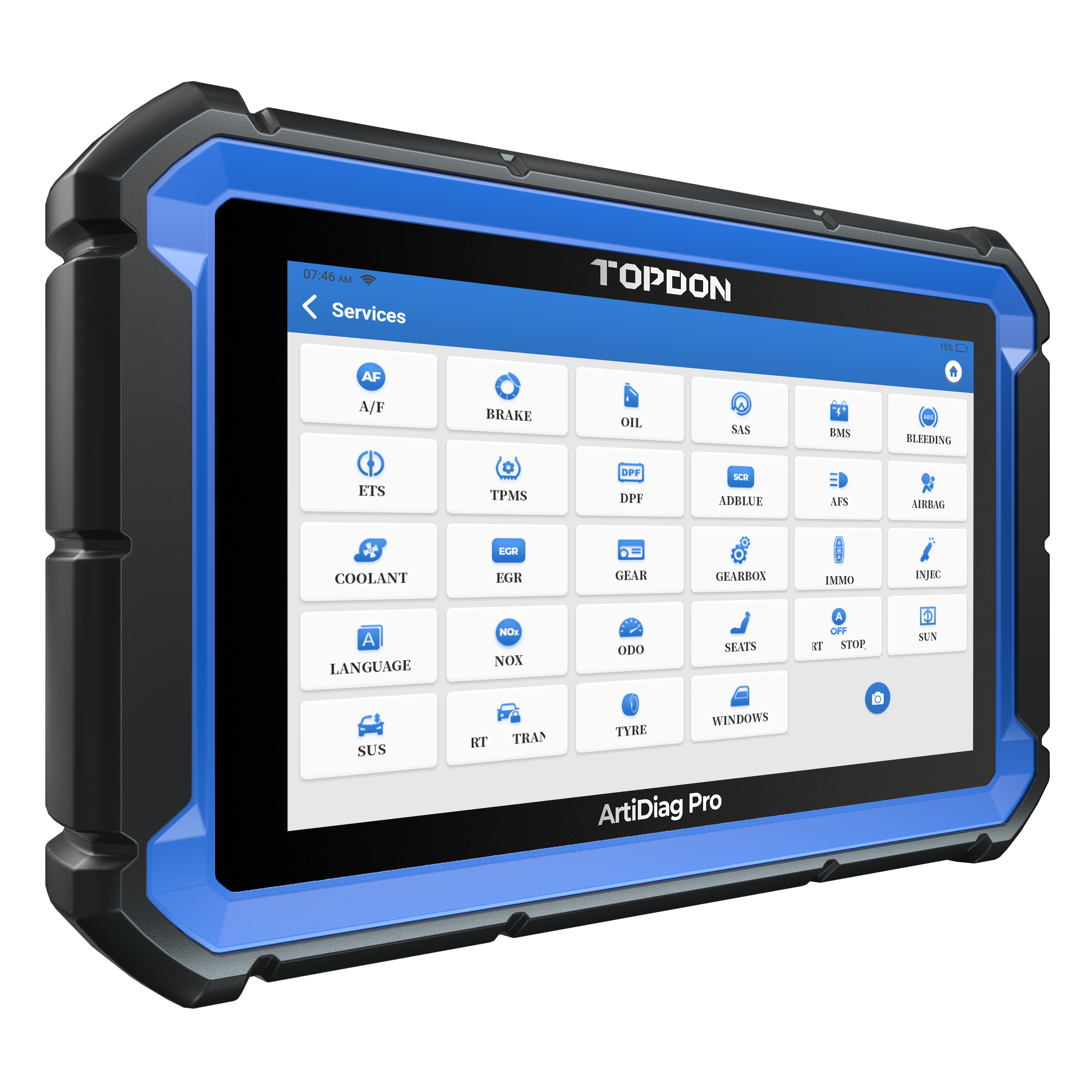 TOPDON 7" Scan Tool w/Service Functions & Bi-Directional Controls