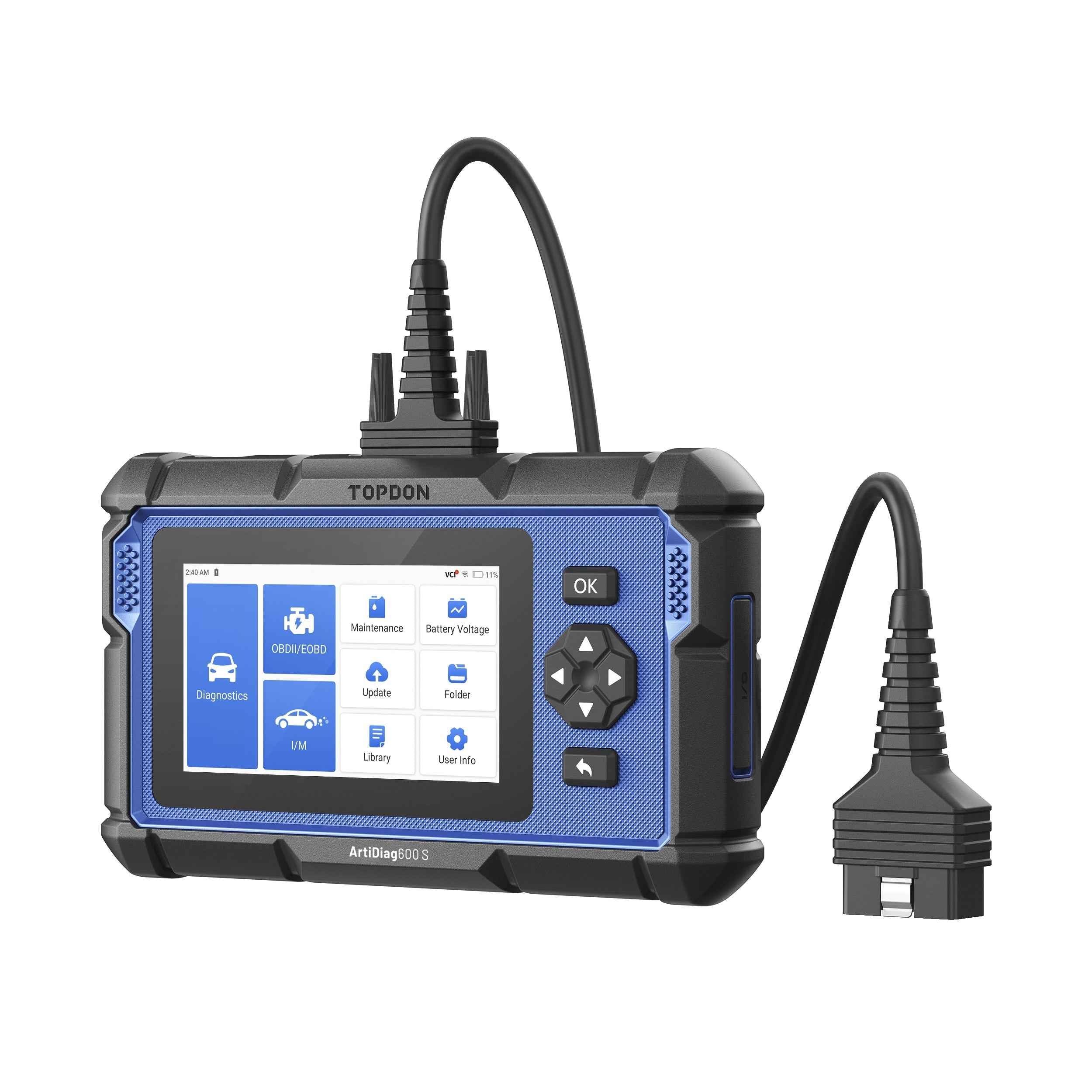 TOPDON 5" Scan Tool - PCM/TCM/ABS/SRS Lifetime Updates 8 Ser Func