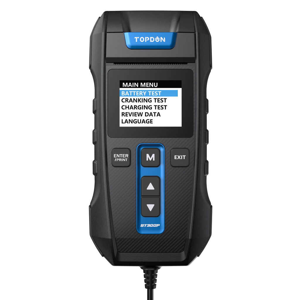 TOPDON Battery, Charging & Cranking System Tester w/Printer