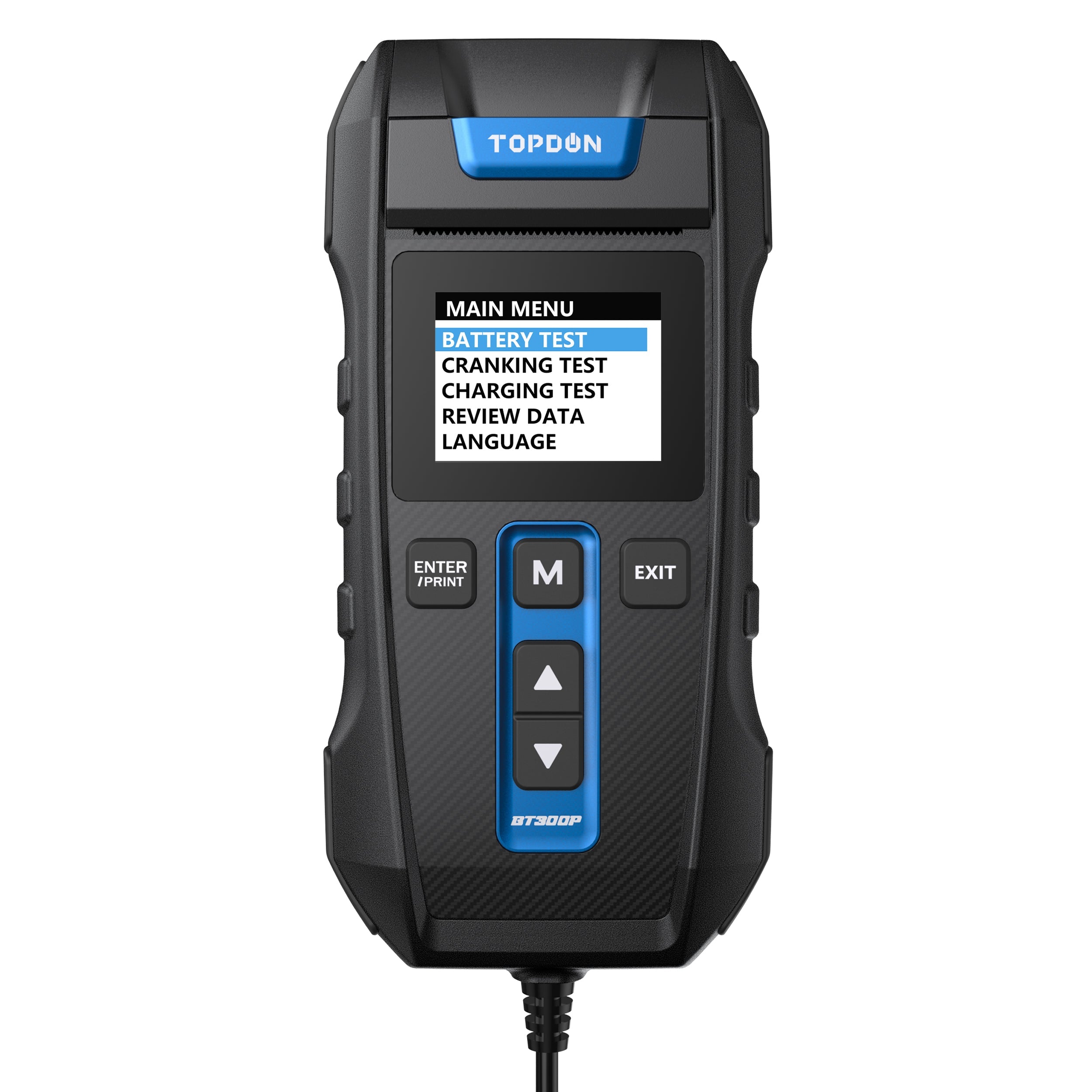 TOPDON Battery, Charging & Cranking System Tester w/Printer
