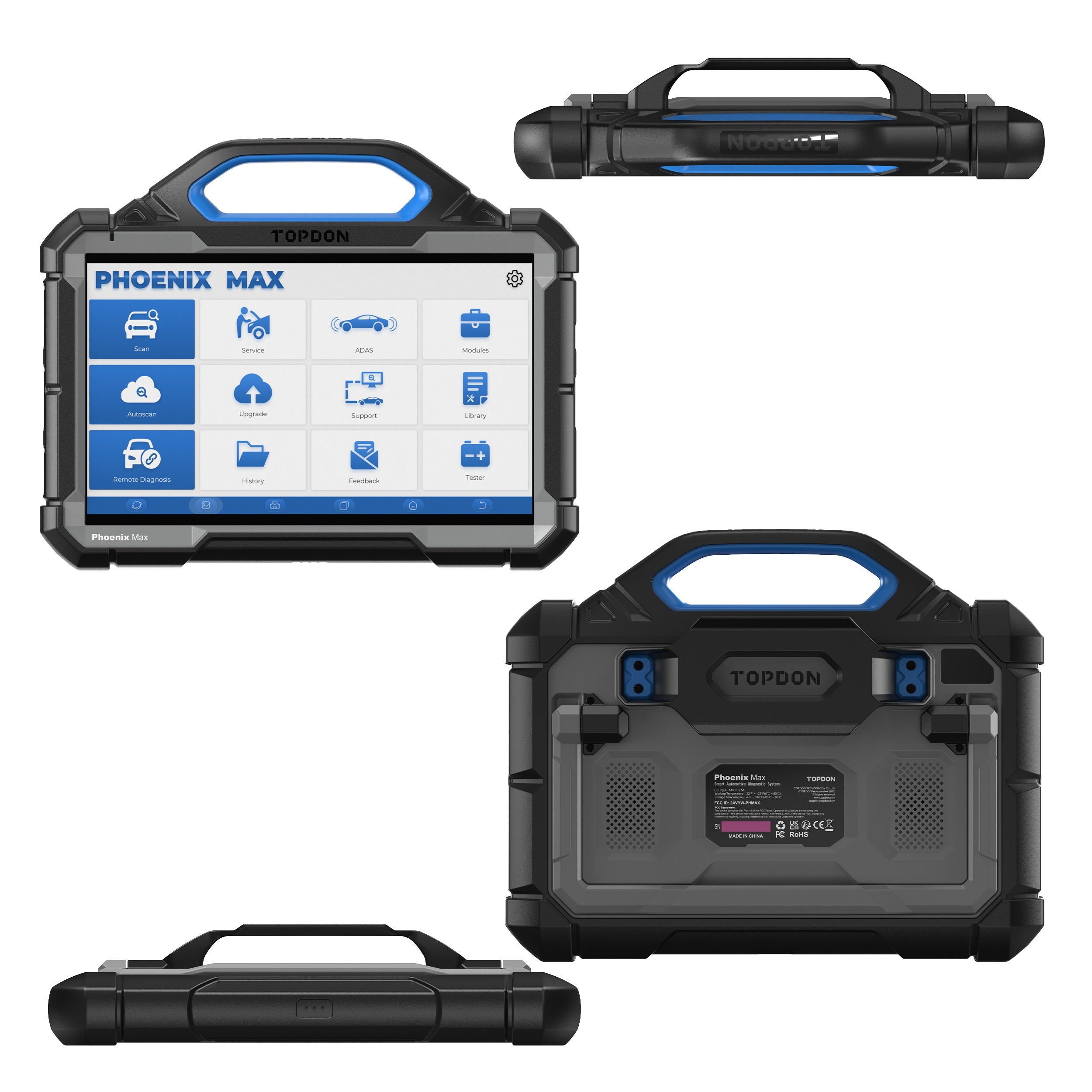 TOPDON 13.3" OE-Level Scan Tool, Docking Station, Cloud-Based Programming