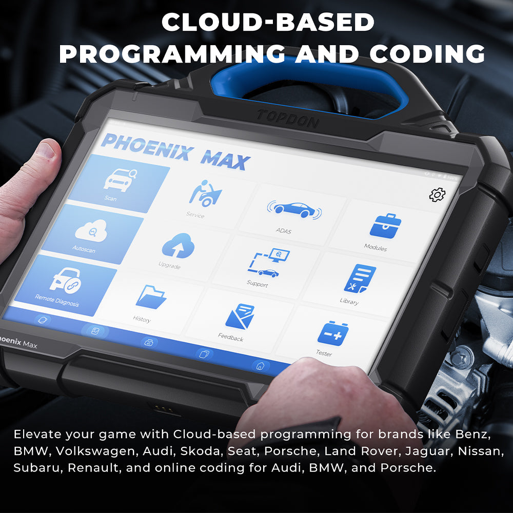TOPDON 13.3" OE-Level Scan Tool, Docking Station, Cloud-Based Programming