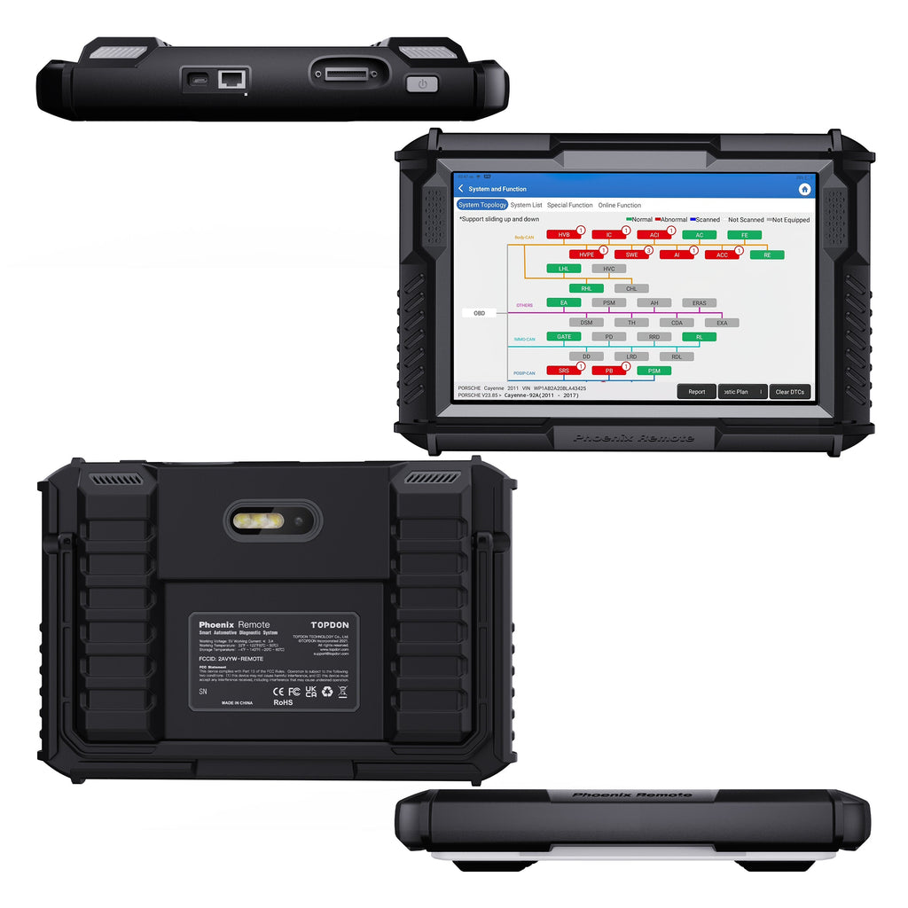 TOPDON 10.1" OE-Level Scan Tool Remote Programming, Cloud-Based Programming