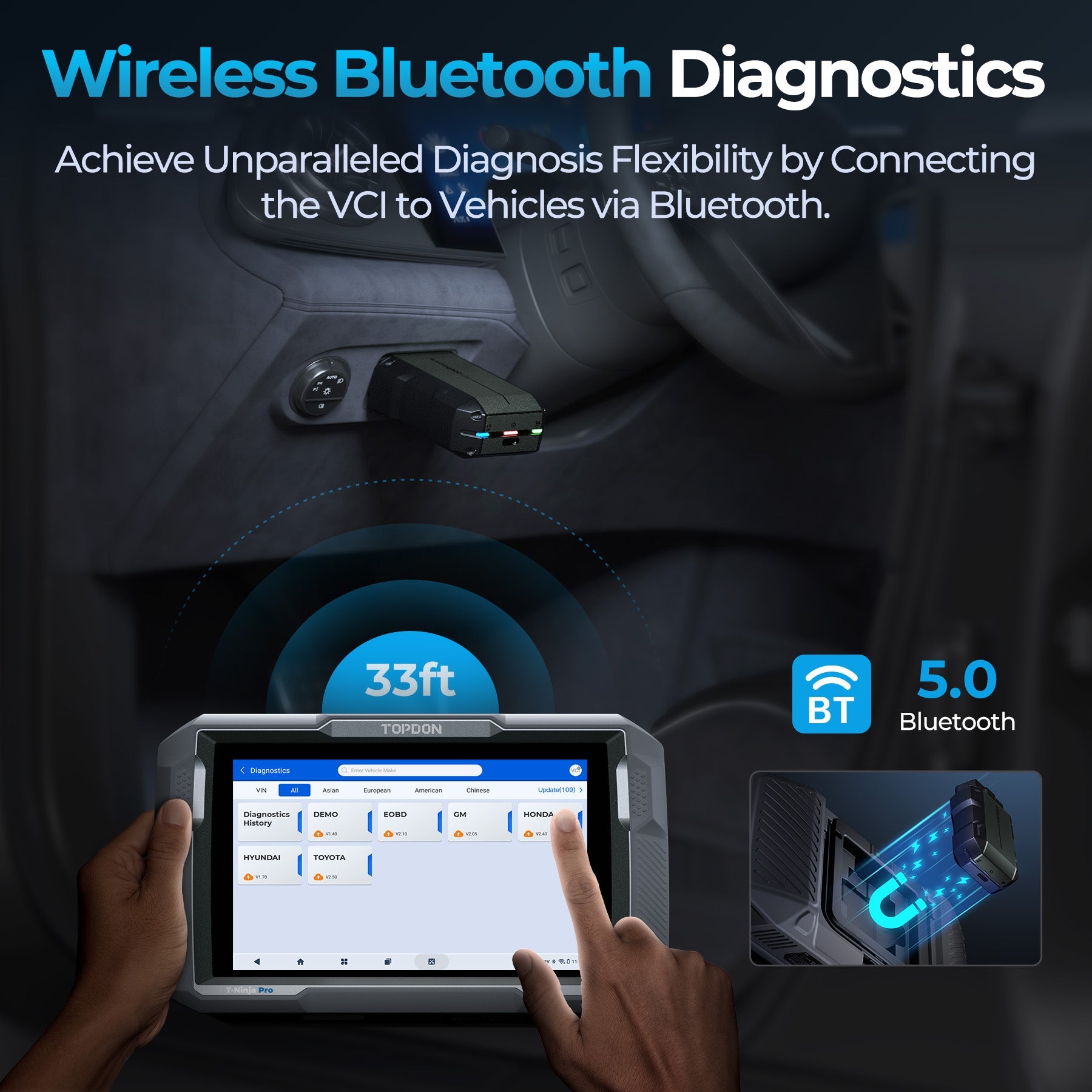 TOPDON 8" Scan Tool Full System Diagnostics