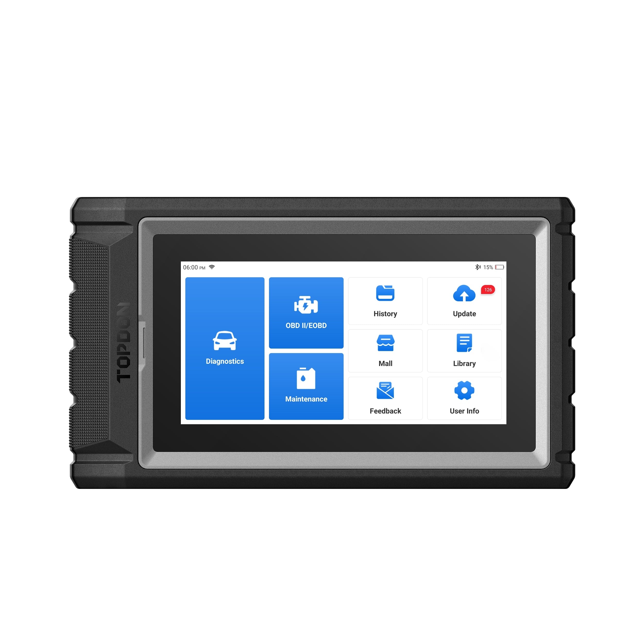 TOPDON 6" Bluetooth Scan Tool w/Service Functions & CAN-FD
