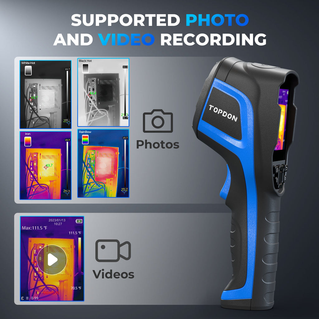 TOPDON Handheld Thermal Imaging Camera, Dual Camera, High Temp Range