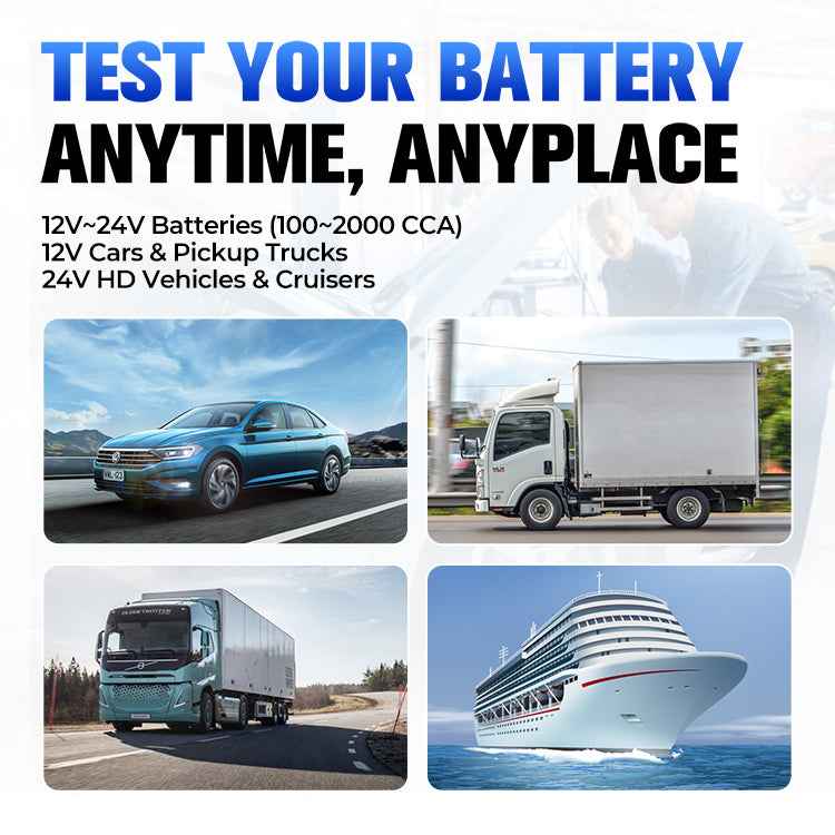 TOPDON 12V Battery & 12V/24V System Tester