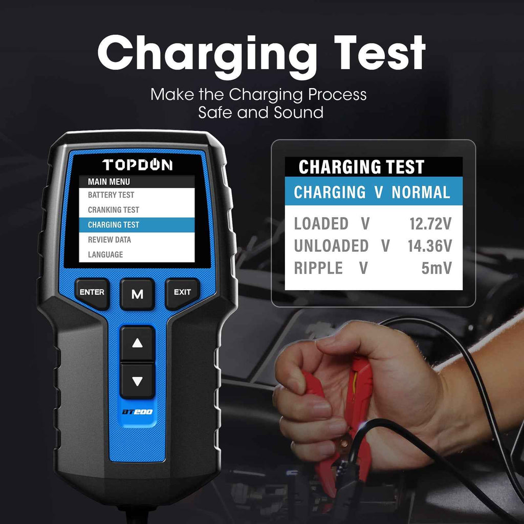 TOPDON 12V Battery & 12V/24V System Tester