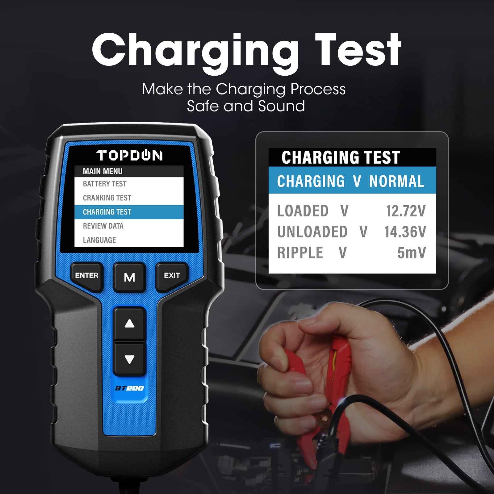 TOPDON 12V Battery & 12V/24V System Tester