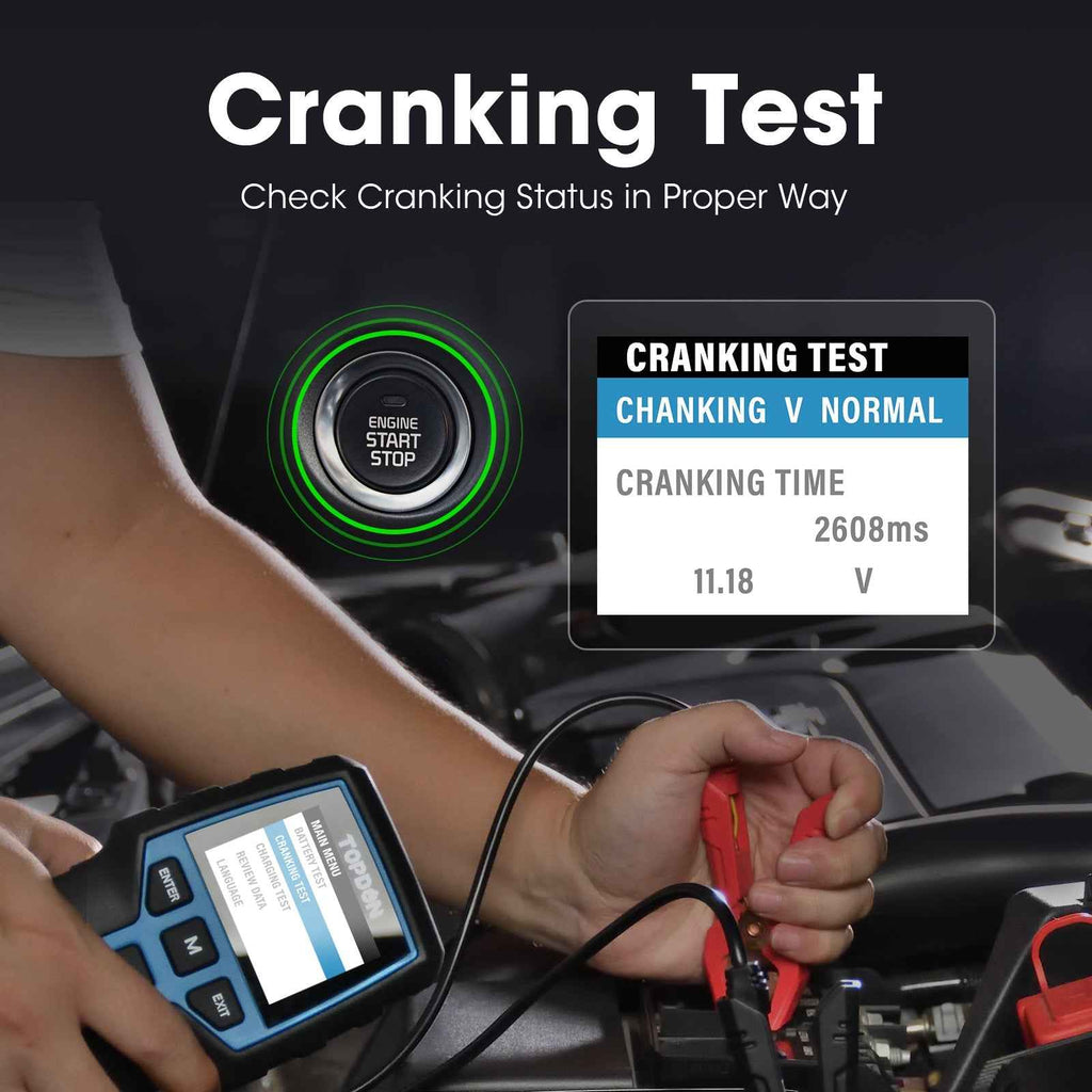 TOPDON 12V Battery & 12V/24V System Tester