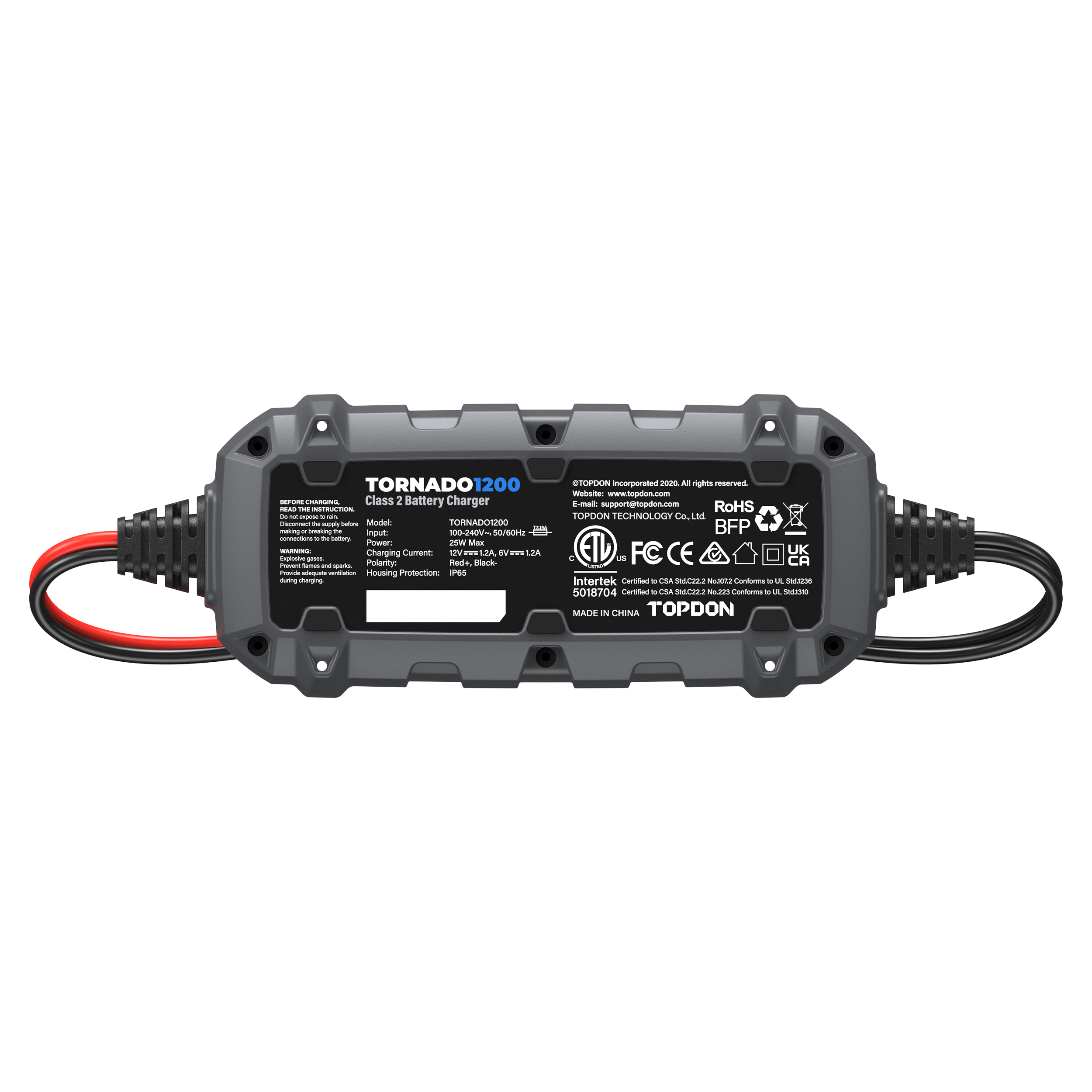 TOPDON 1.2A Smart Battery Charger