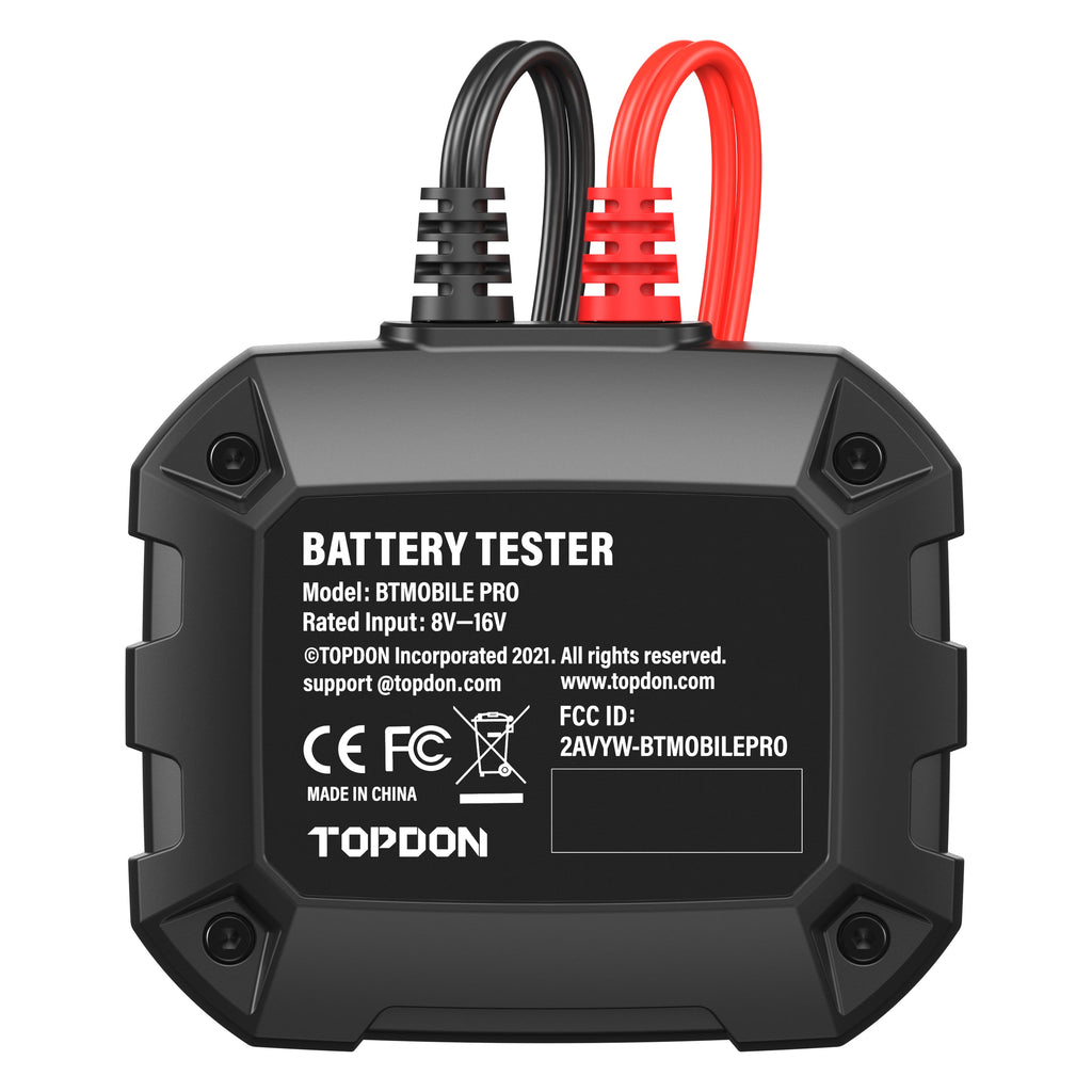 TOPDON 12V Bluetooth Battery and 12V/24V System Tester