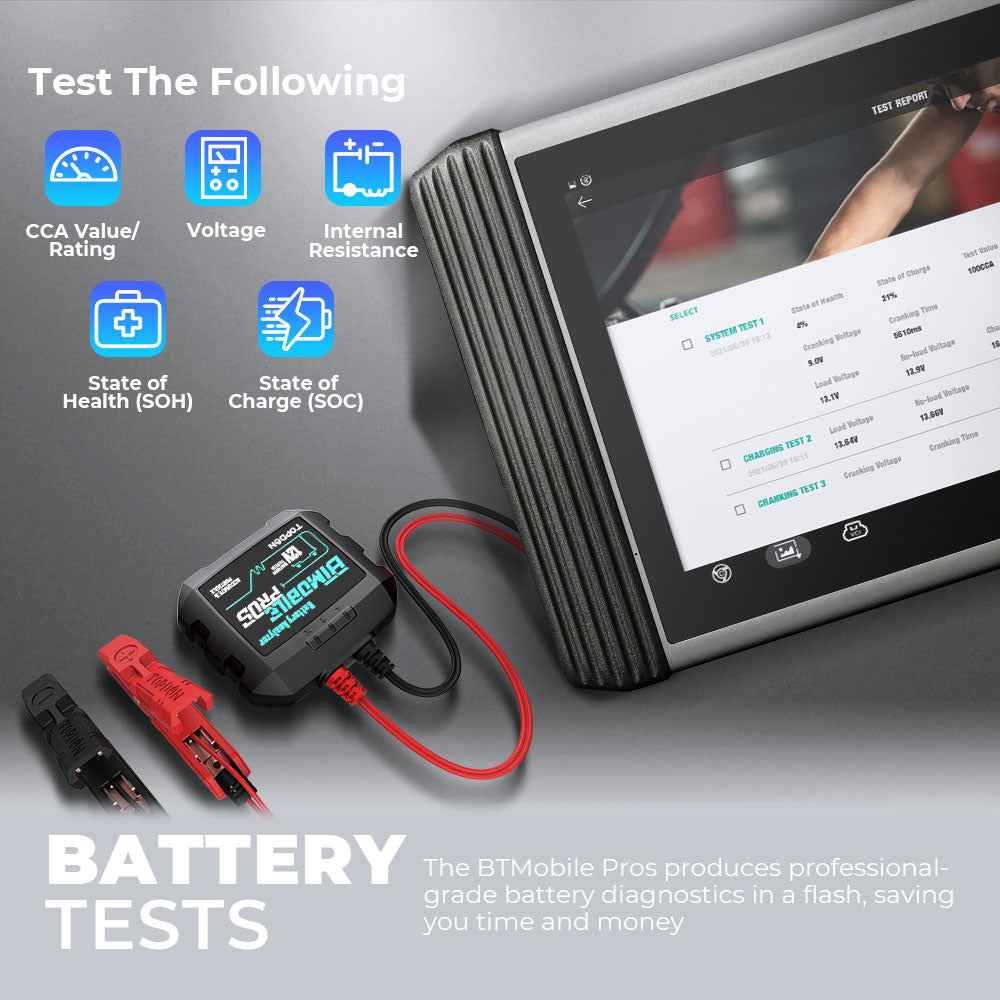 TOPDON 12V Battery & System Tester Compatible w/Phoenix Line