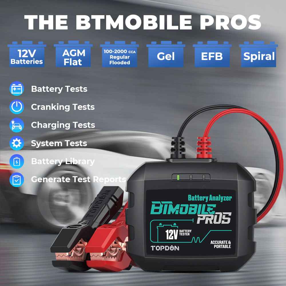 TOPDON 12V Battery & System Tester Compatible w/Phoenix Line