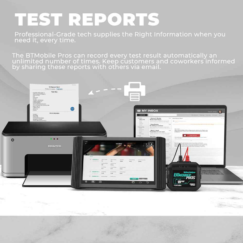 TOPDON 12V Battery & System Tester Compatible w/Phoenix Line