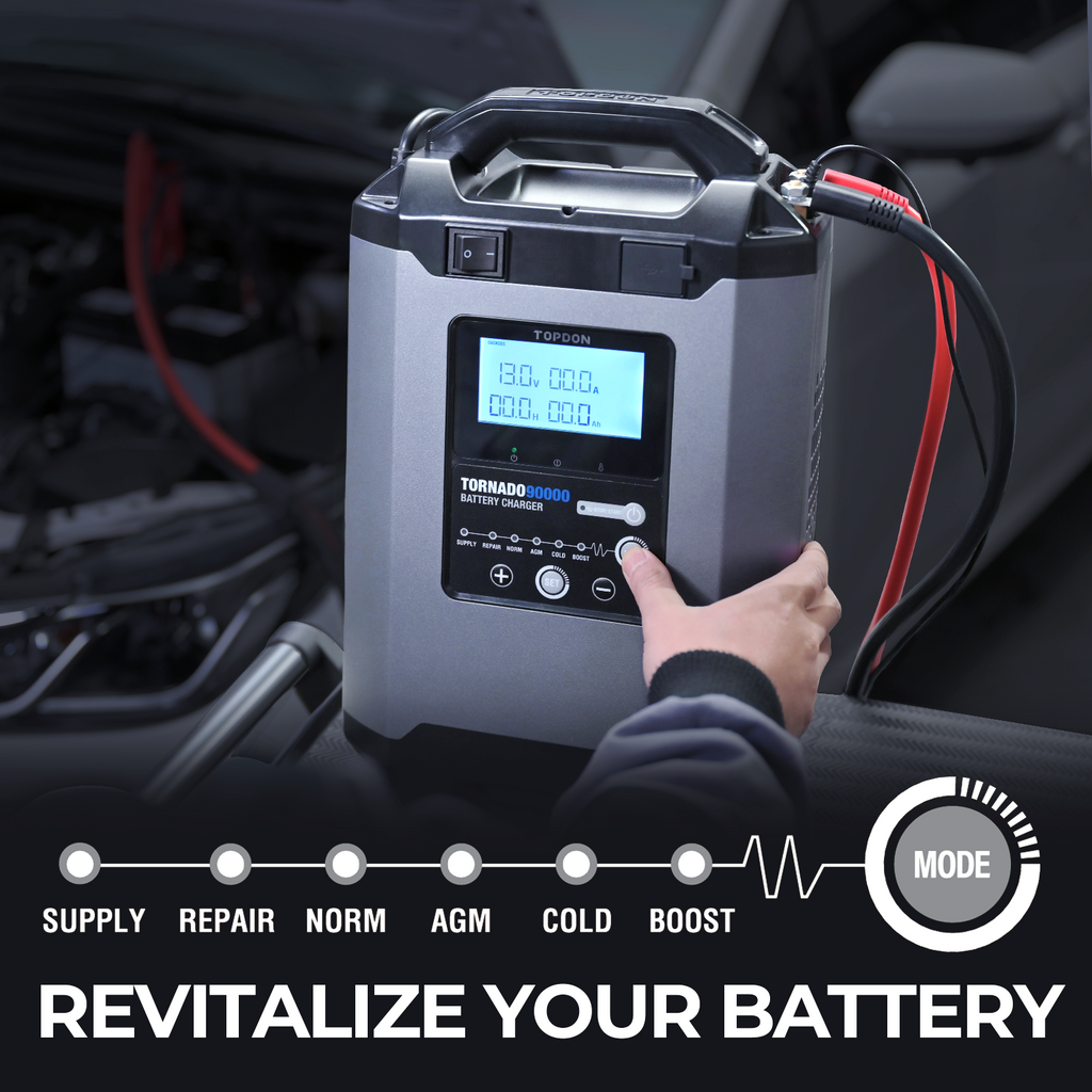 TOPDON 90A Stable Power Supply & Smart Charger 12V/24V