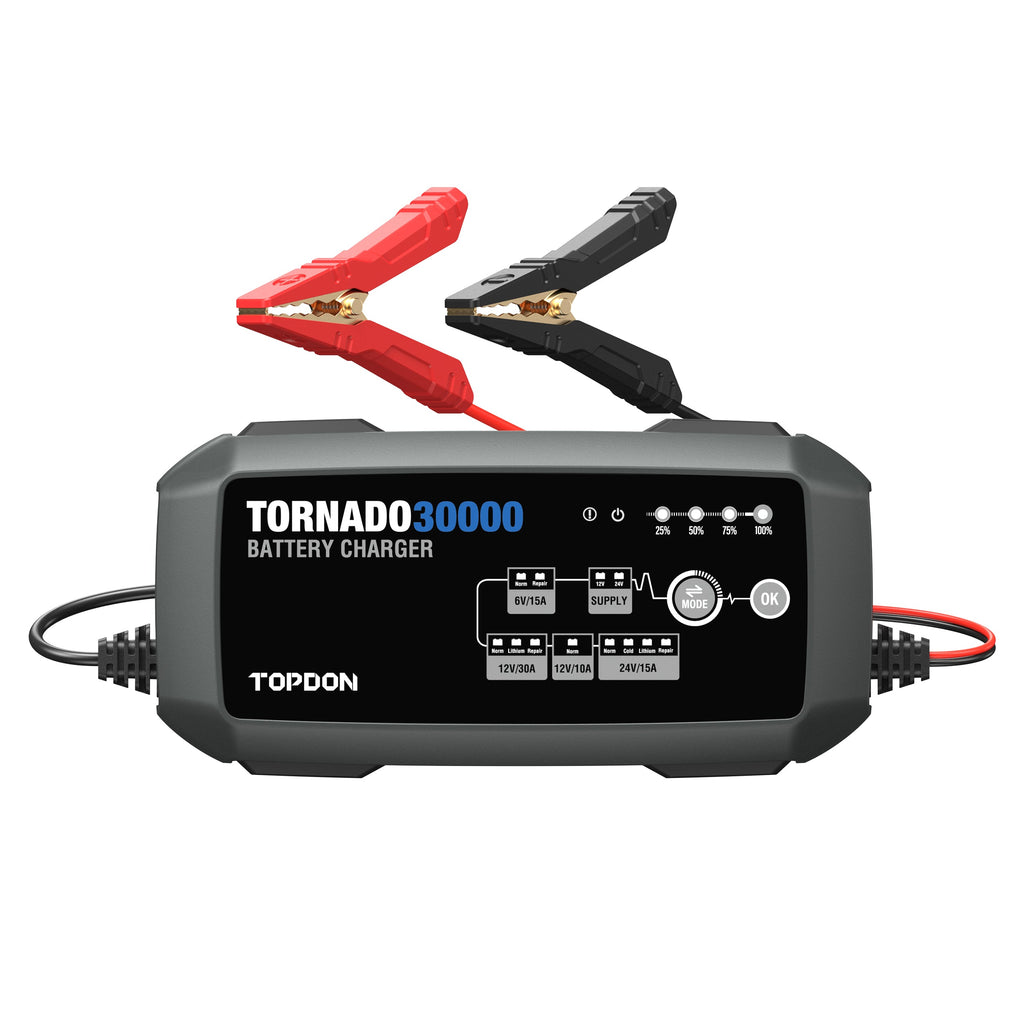 TOPDON 30A Smart Charger and Power Supply 12V/24V