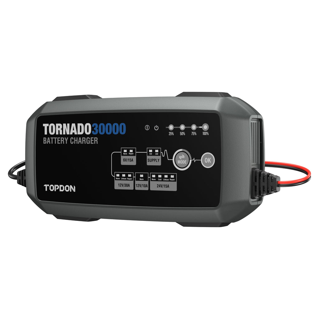 TOPDON 30A Smart Charger and Power Supply 12V/24V