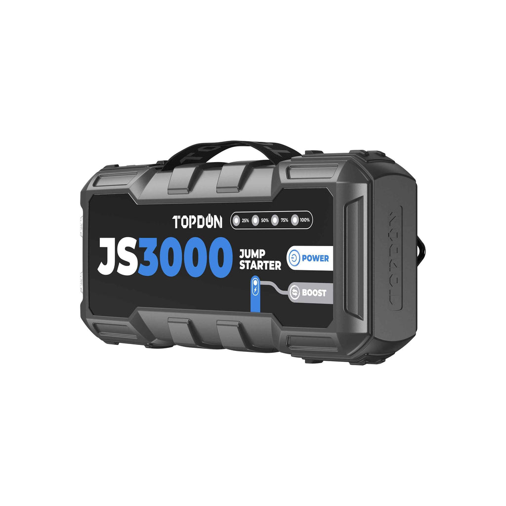 TOPDON 3000 Peak Amp Battery Jumpstarter, Power Bank, & Flashlight