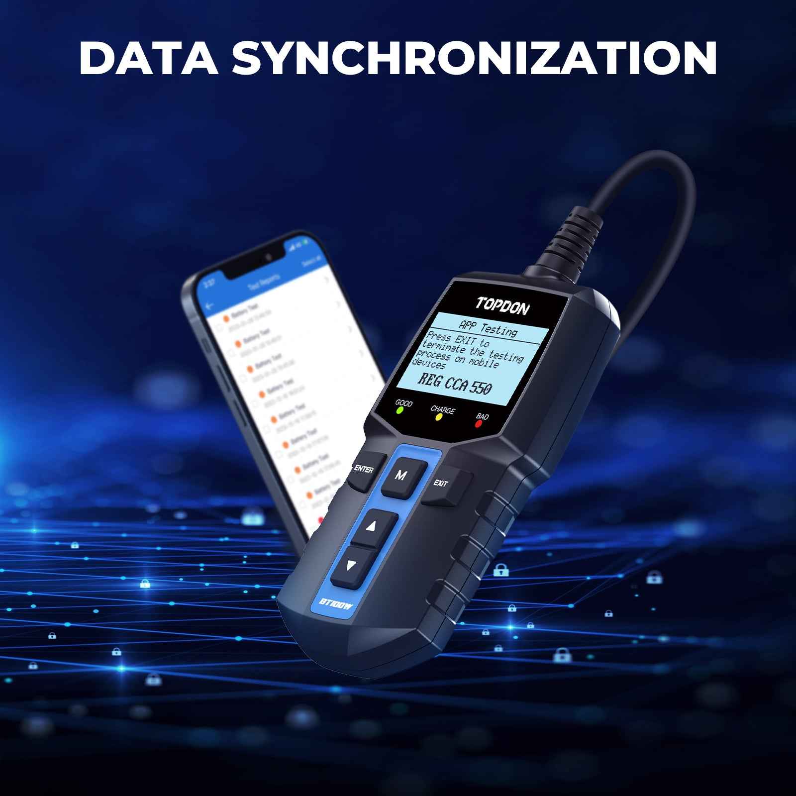 TOPDON Bluetooth 12V Battery & System Tester