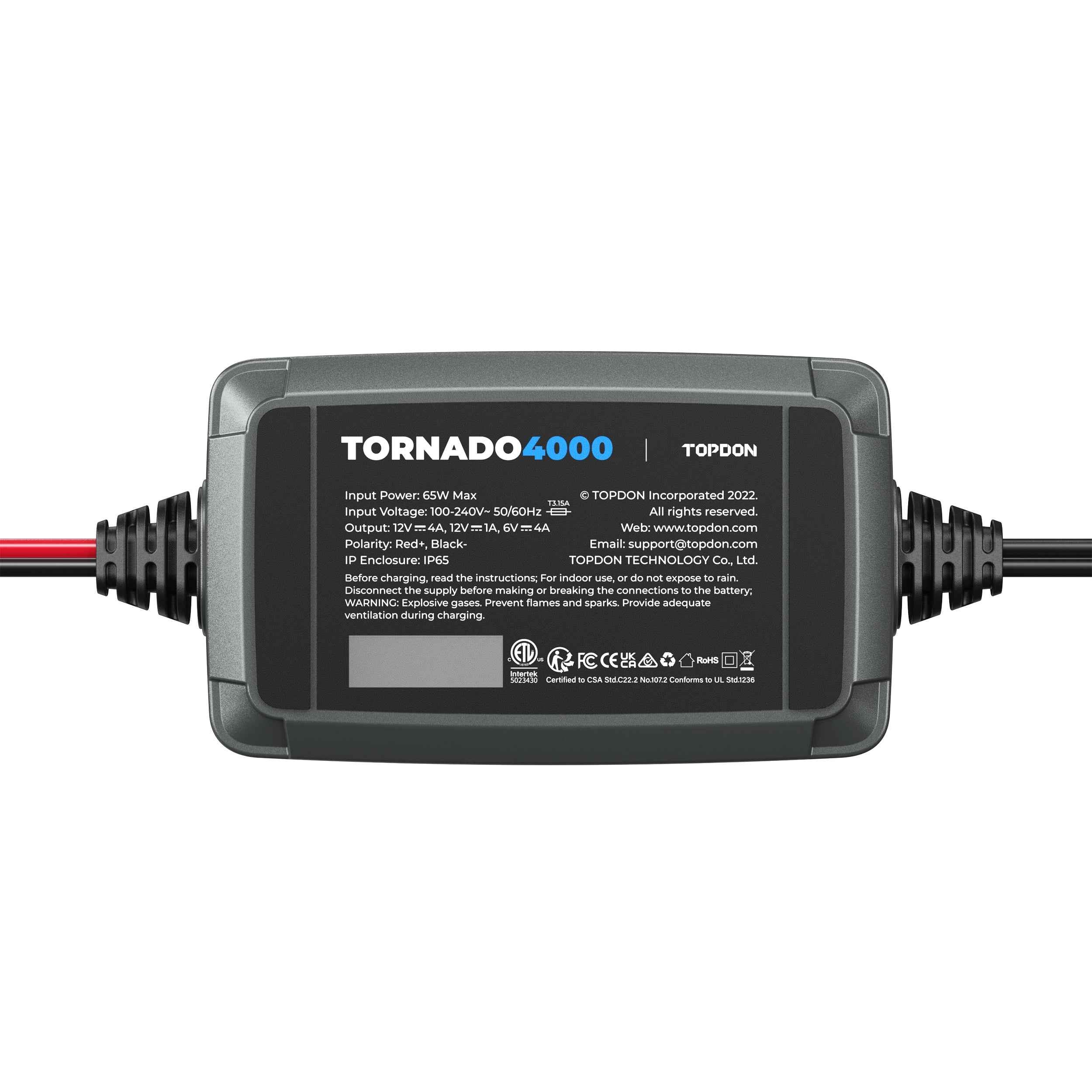 TOPDON 4A Smart Battery Charger
