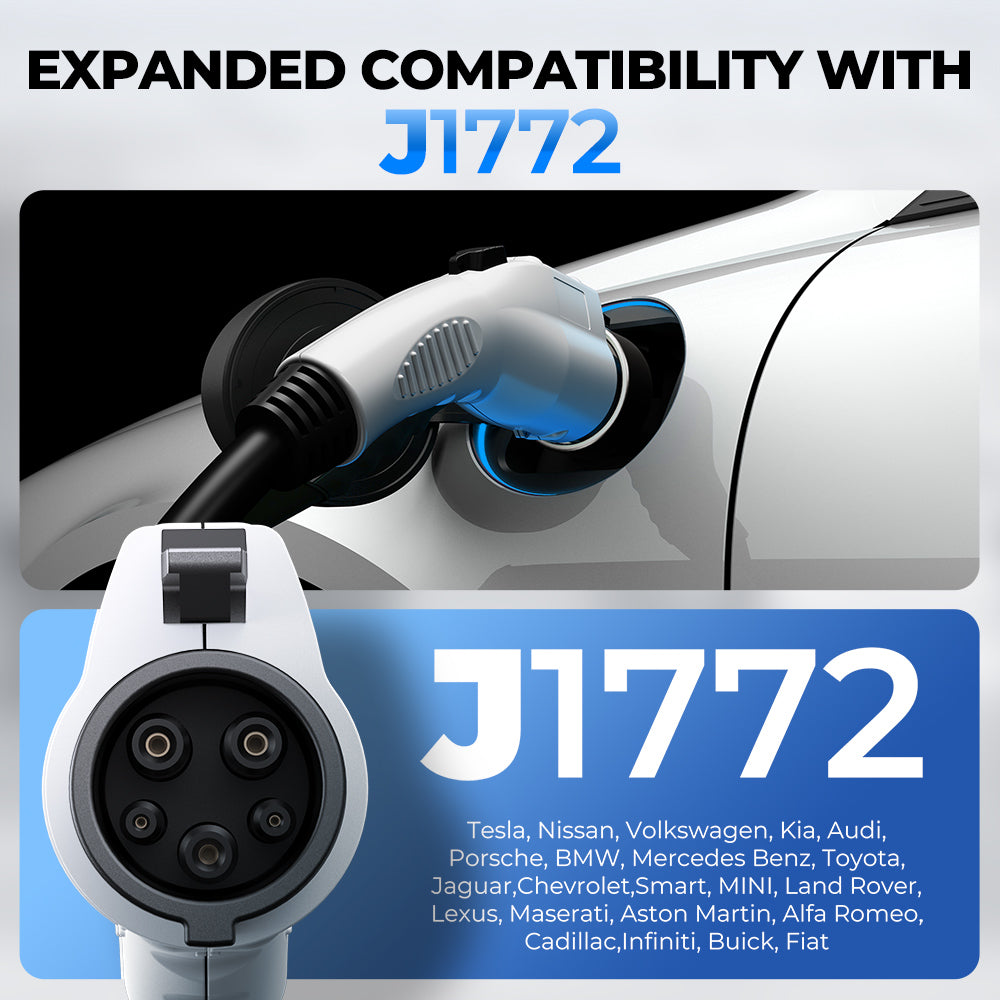 TOPDON 40A Level 2 EV Charger w/25FT Cable J1772 Plug, RFID Mode