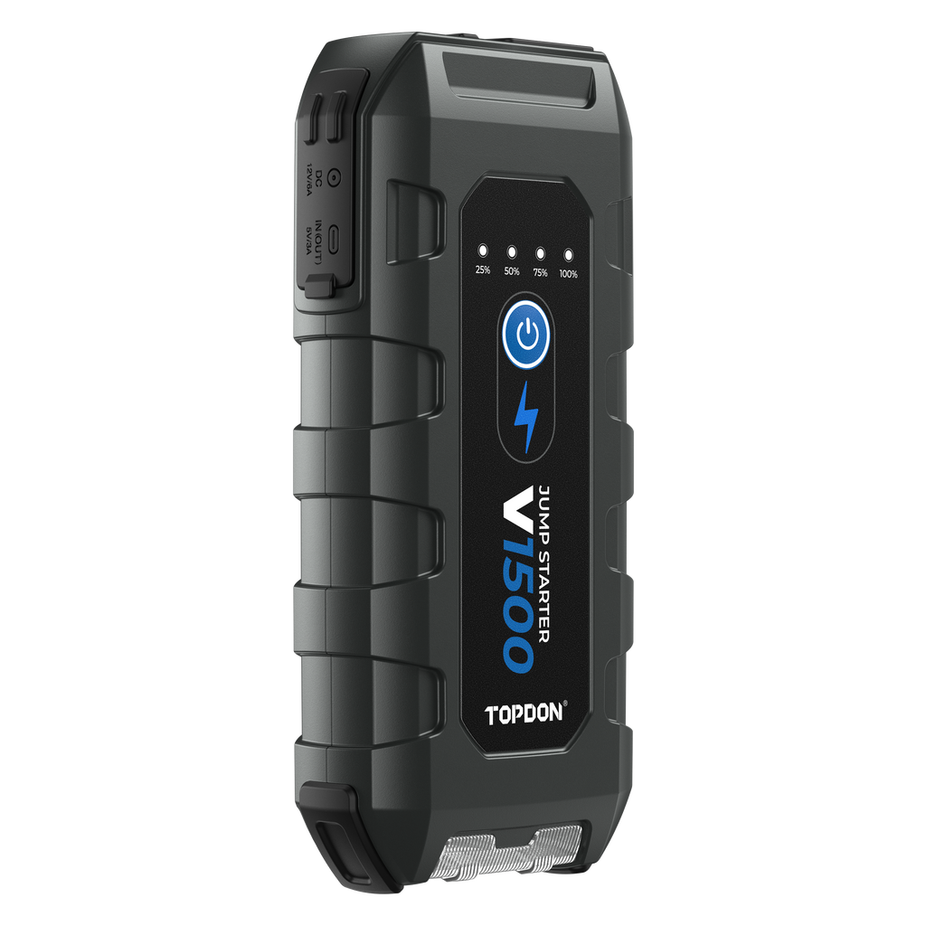 TOPDON 1500A Jump Starter & Booster, Power Bank & Flashlight