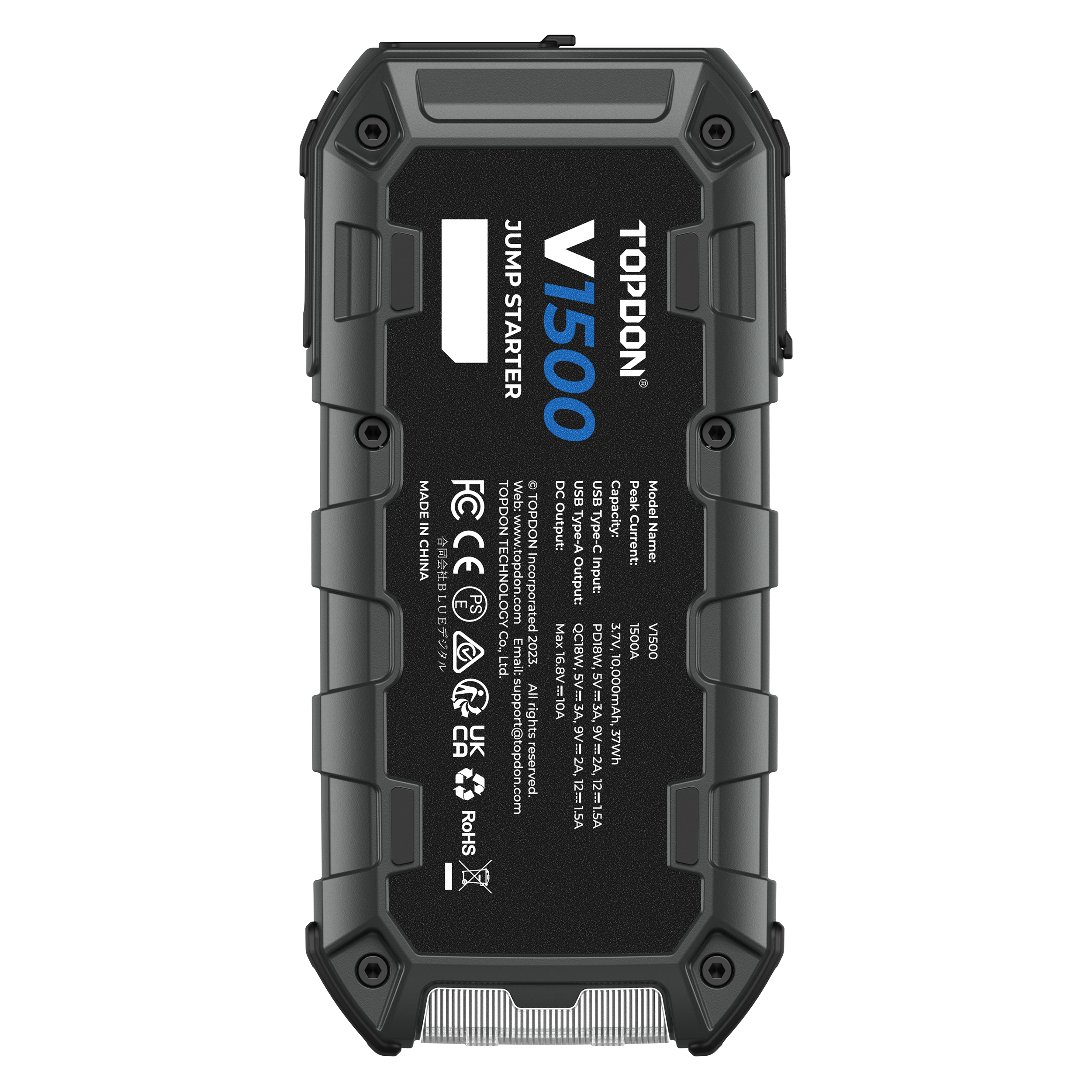 TOPDON 1500A Jump Starter & Booster, Power Bank & Flashlight