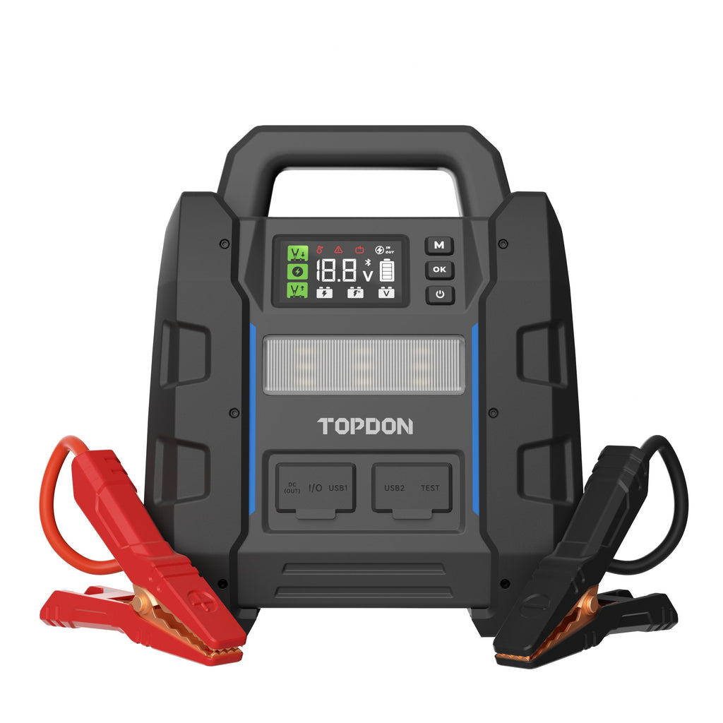 TOPDON 2-in-1 4500 Peak Amp Jump Starter & Battery/System Tester