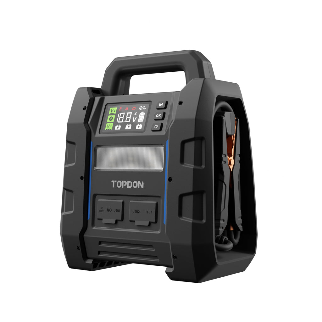 TOPDON 2-in-1 4500 Peak Amp Jump Starter & Battery/System Tester