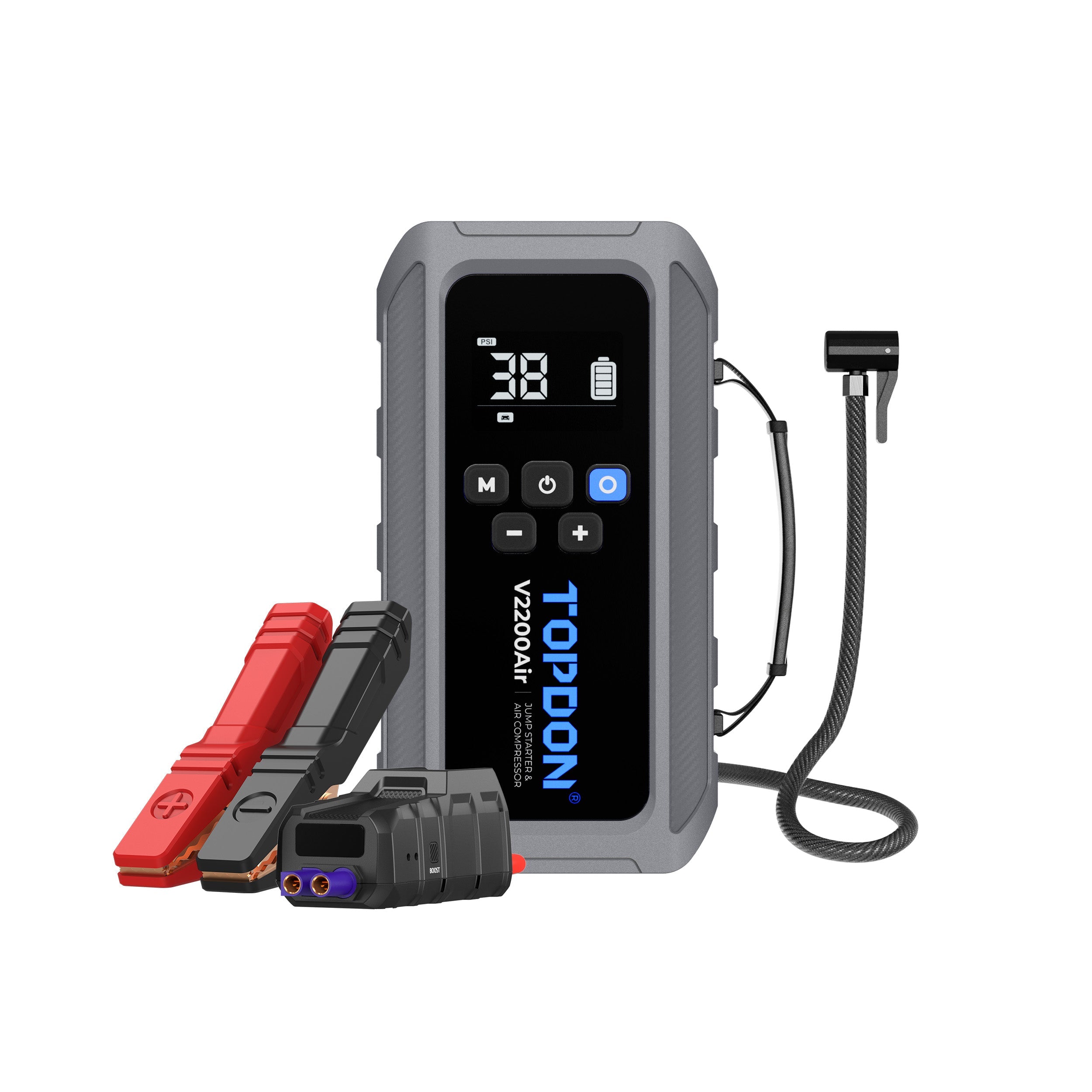 TOPDON 2-in-1 2200 Peak Amp Jump Starter & Tire Inflator