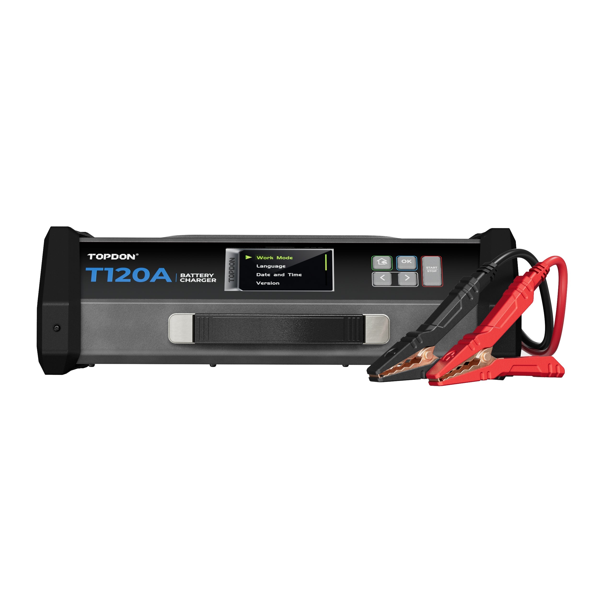 TOPDON 120A Stable Power Supply & 12V Battery Charger - 16.5 Ft.