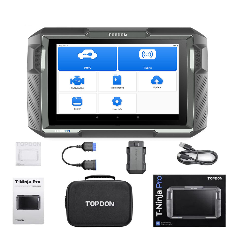 TOPDON 8" Tablet Key Programming Tool Read Pins, Add & Erase Keys