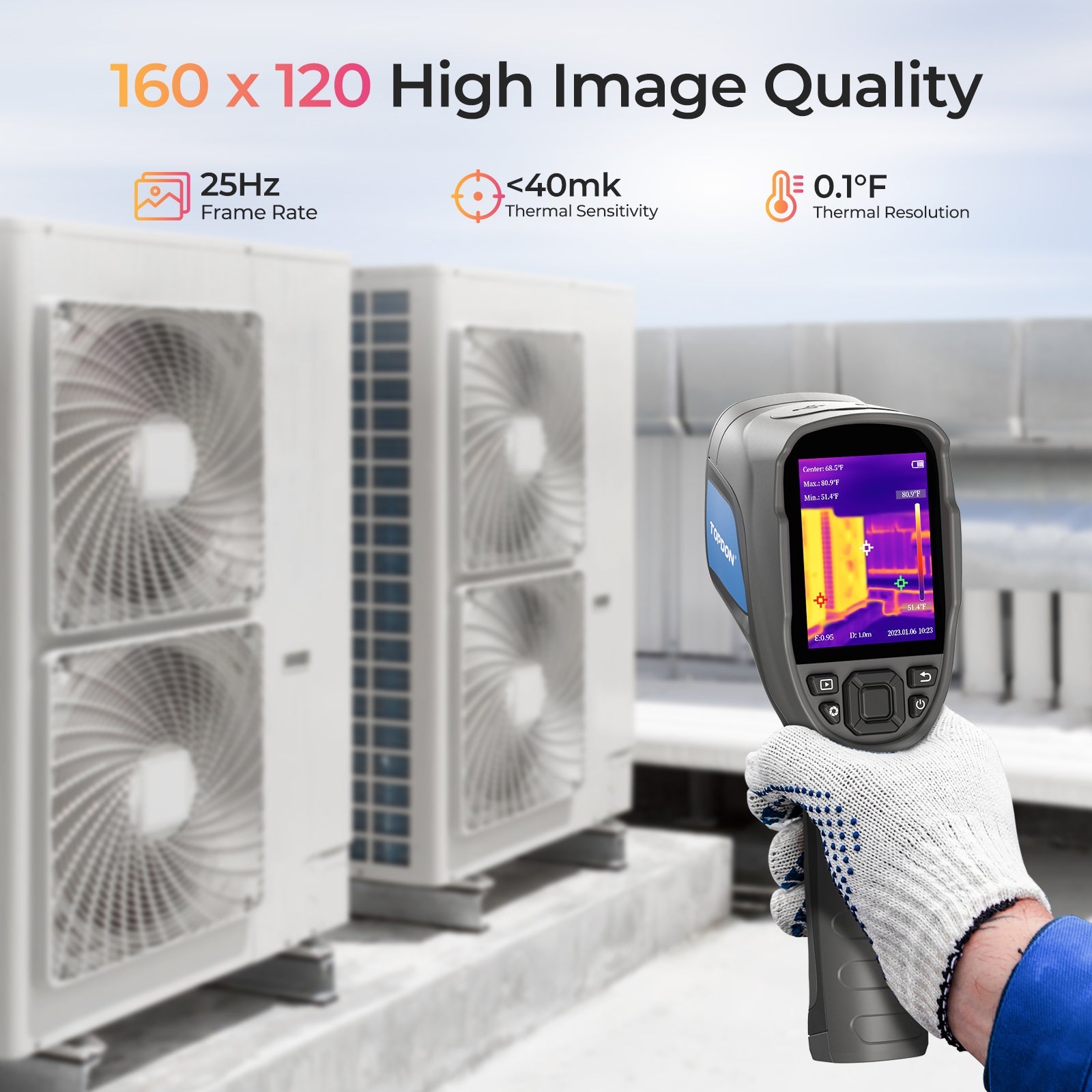 TOPDON Handheld Thermal Imaging Camera - Black