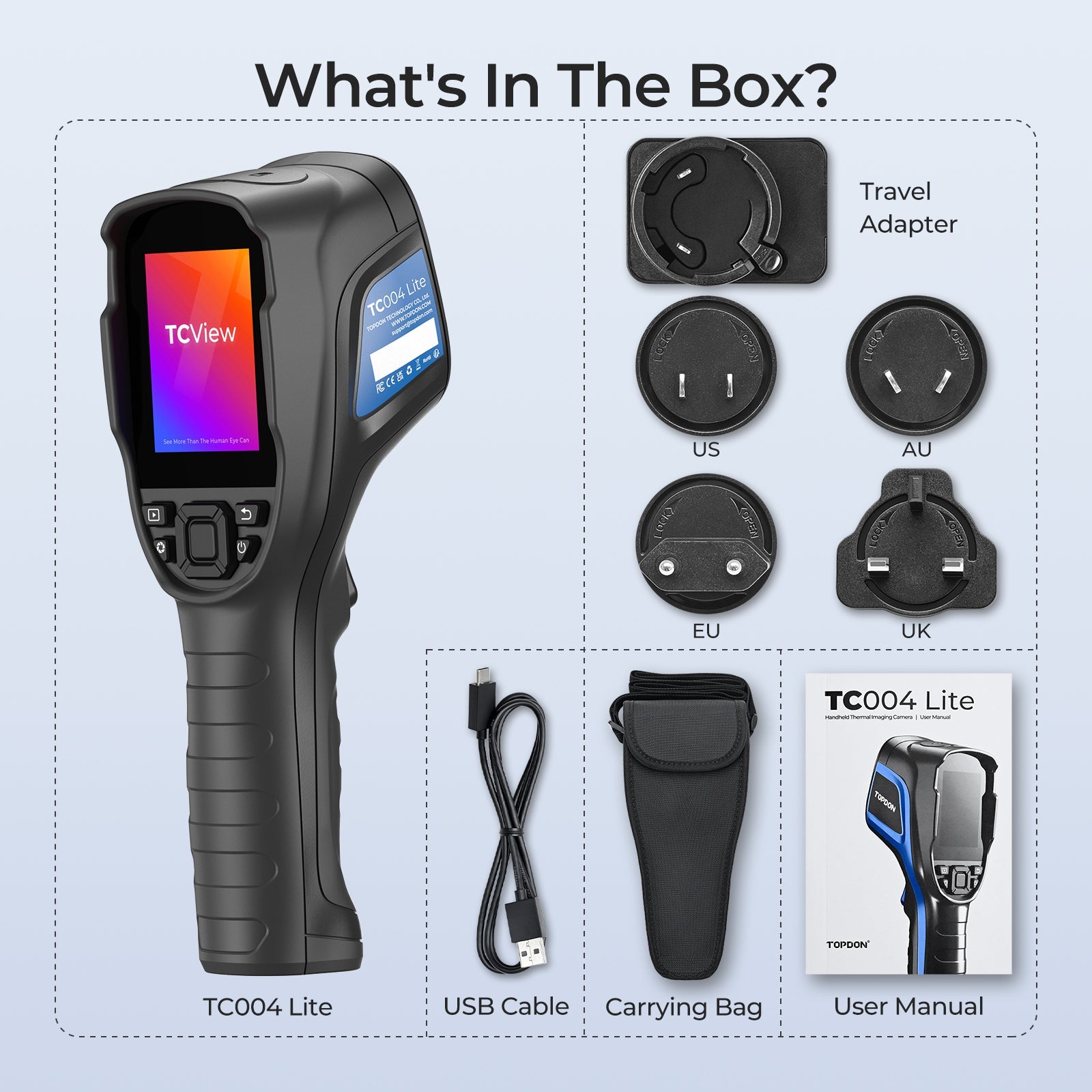 TOPDON Handheld Thermal Imaging Camera - Black