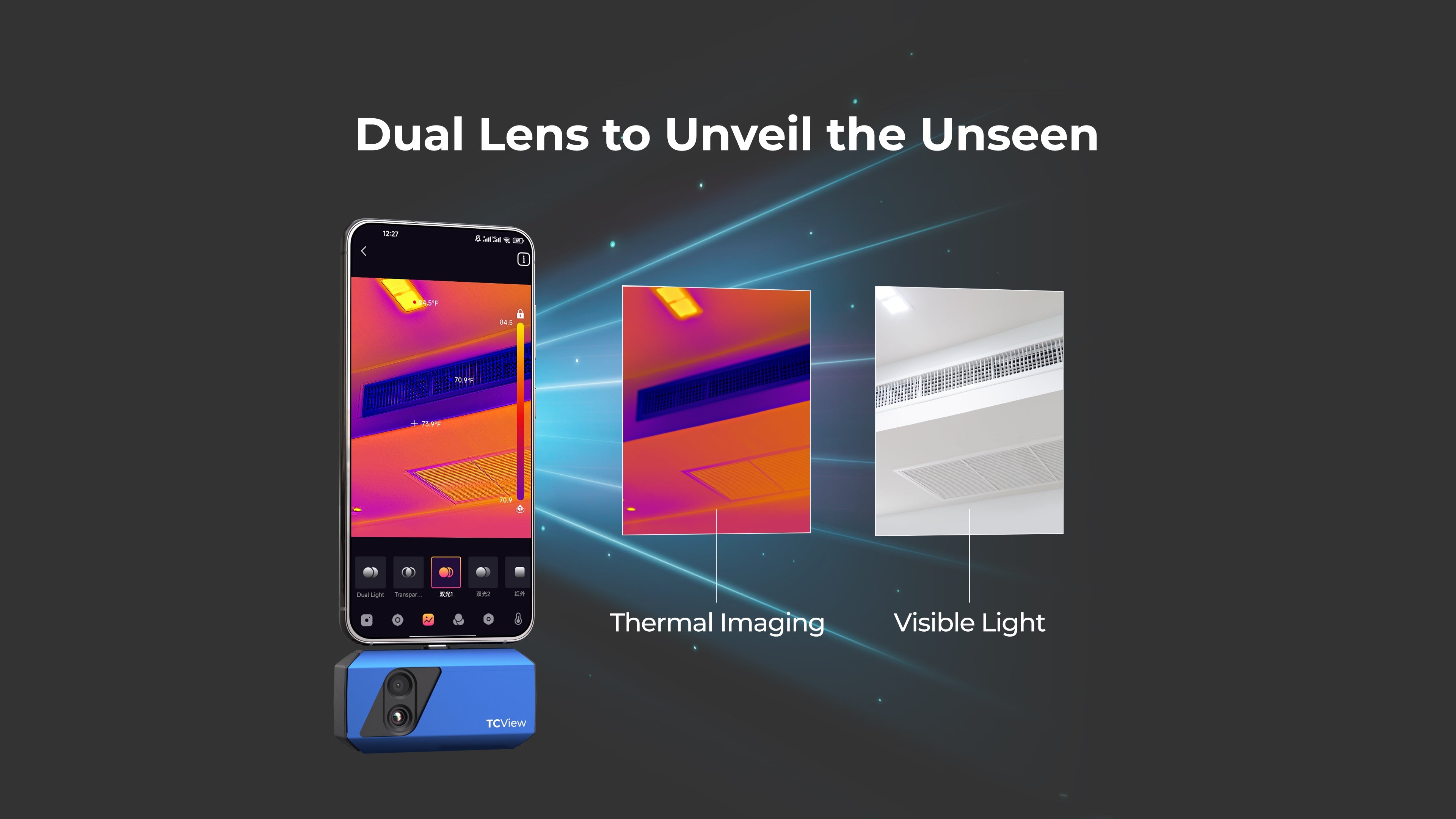 TOPDON Dual-Lens Thermal Imaging Camera for Android & Windows
