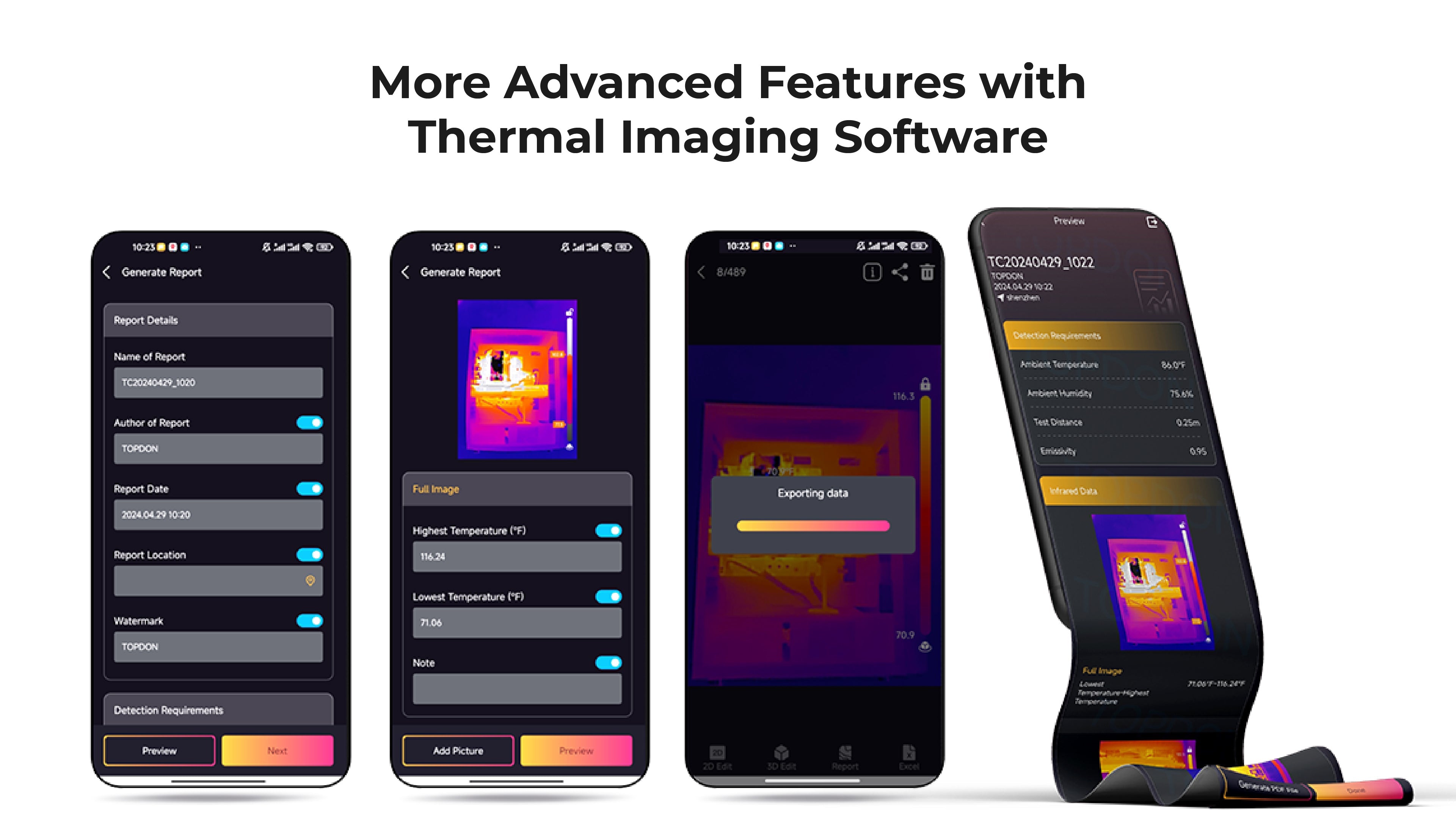 TOPDON Dual-Lens Thermal Imaging Camera for Android & Windows