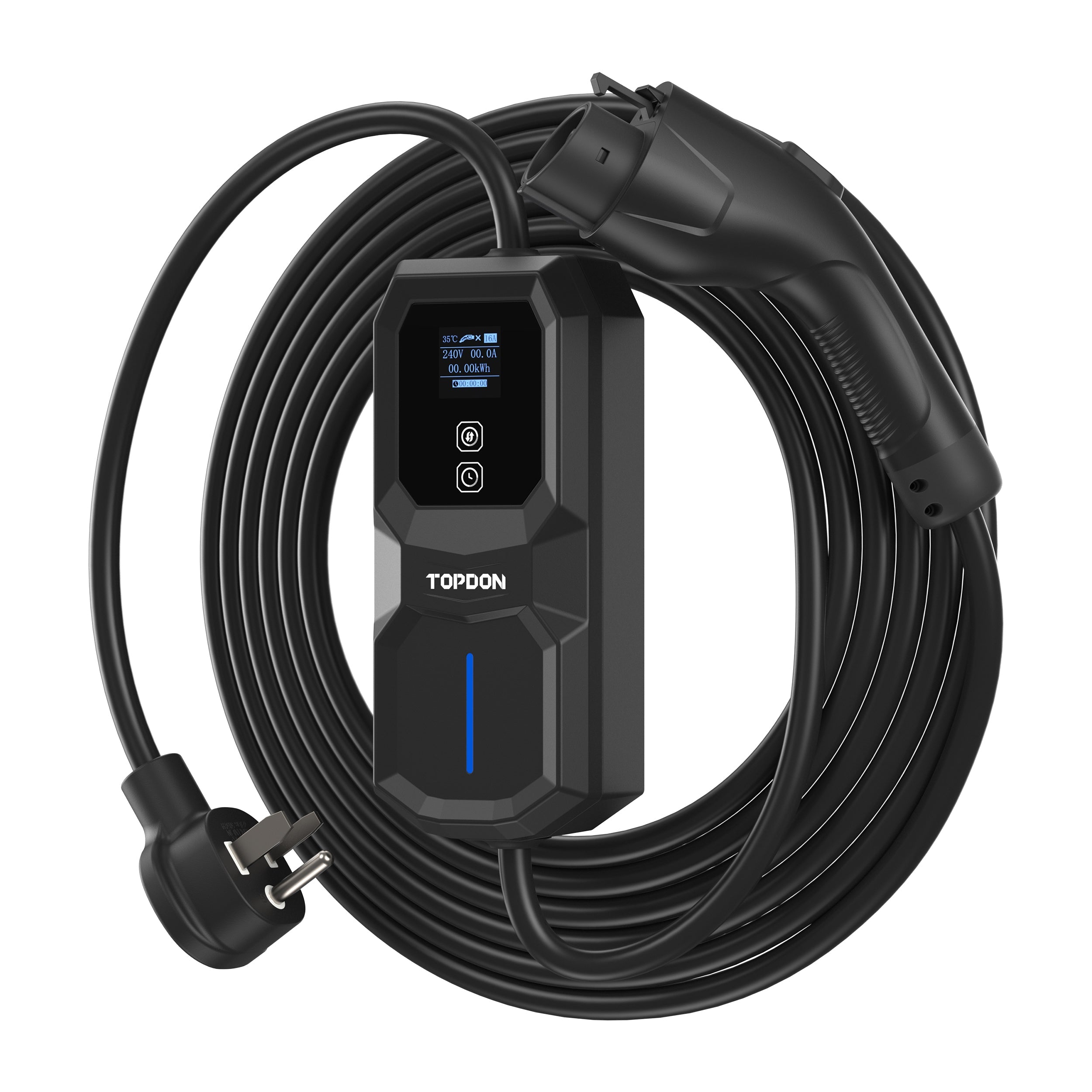 TOPDON Level 2 Portable EV Charger 32A, NEMA 6-50 Plug