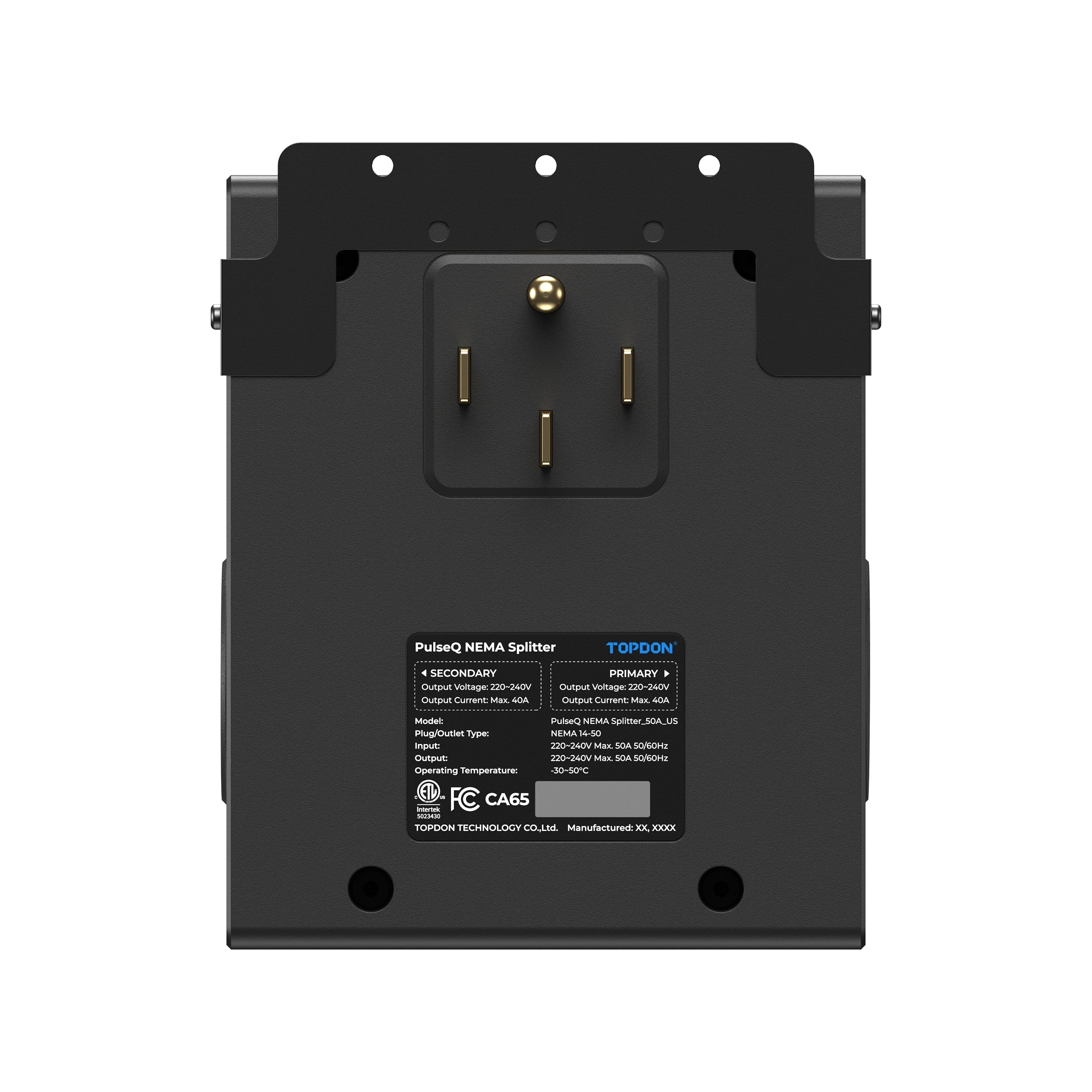 TOPDON NEMA Splitter 50A for EV Charger - NEMA14-50 Plug