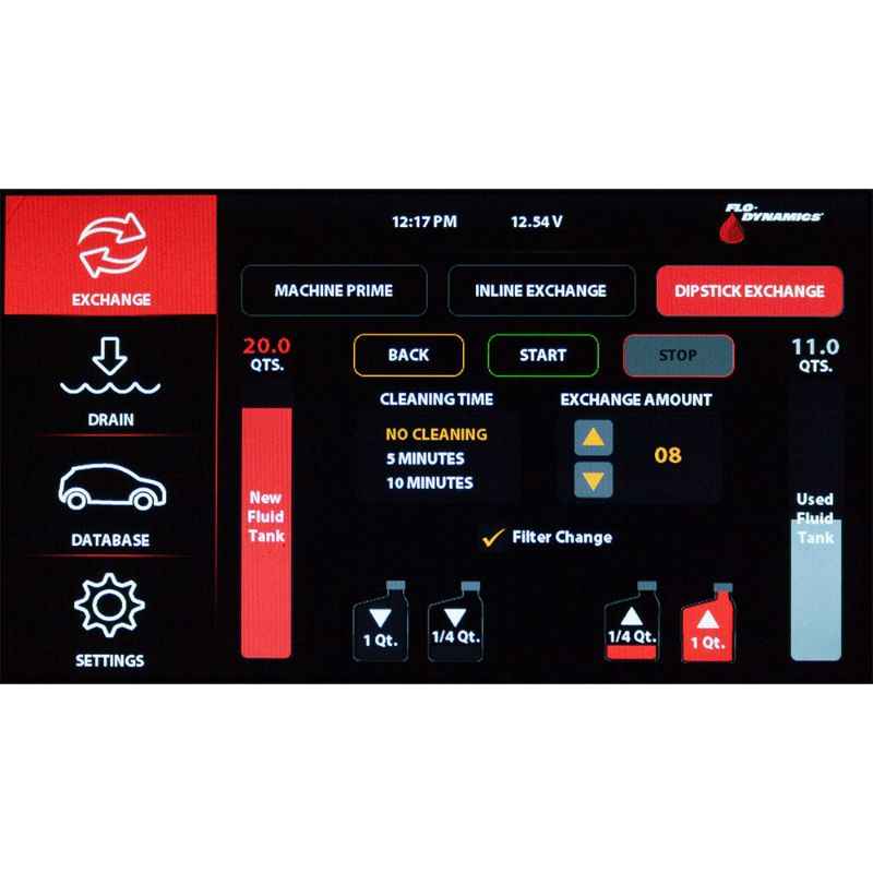 Flo-Dynamics ATF Inline & Dipstick Exchanger w/ Touch Screen - TSD450TS