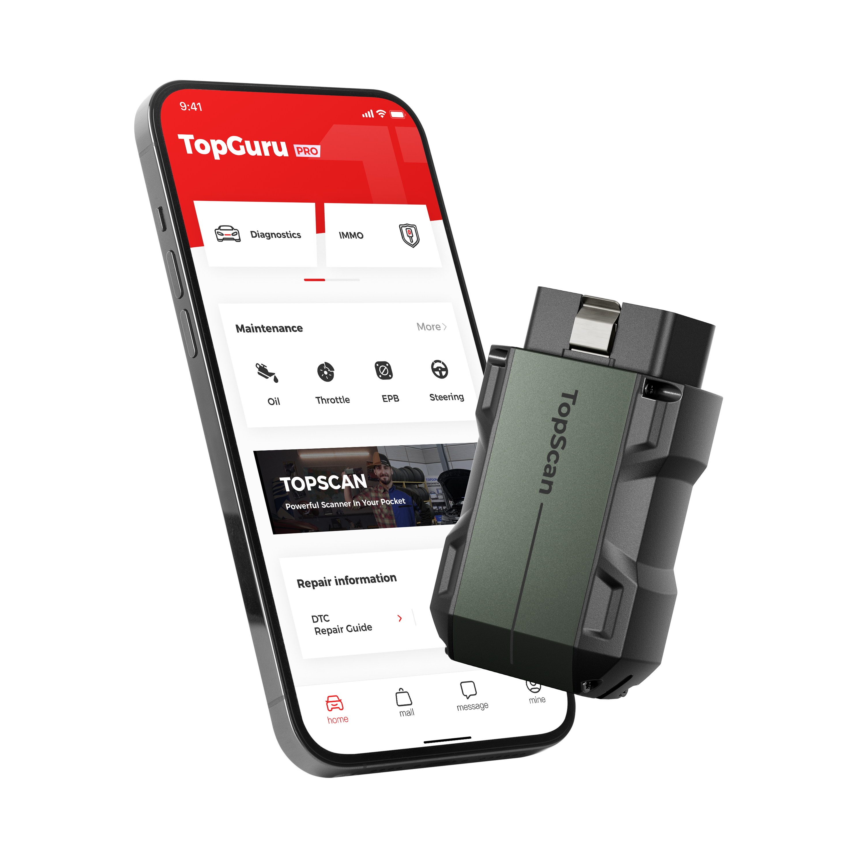 TOPDON Pocket-Size Bluetooth Scan Tool w/ Bi-Directional Controls