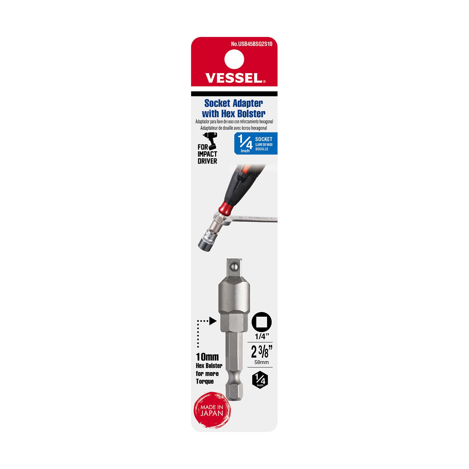 Socket Adapter with Hex Bolster