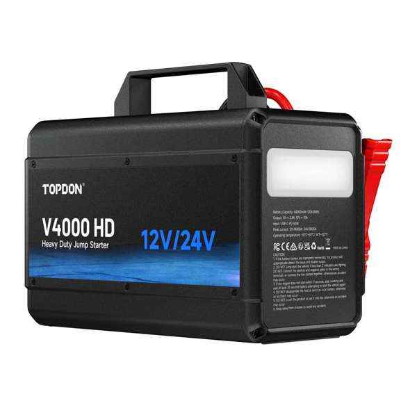 TOPDON 12V/24V 4000A Jump Starter
